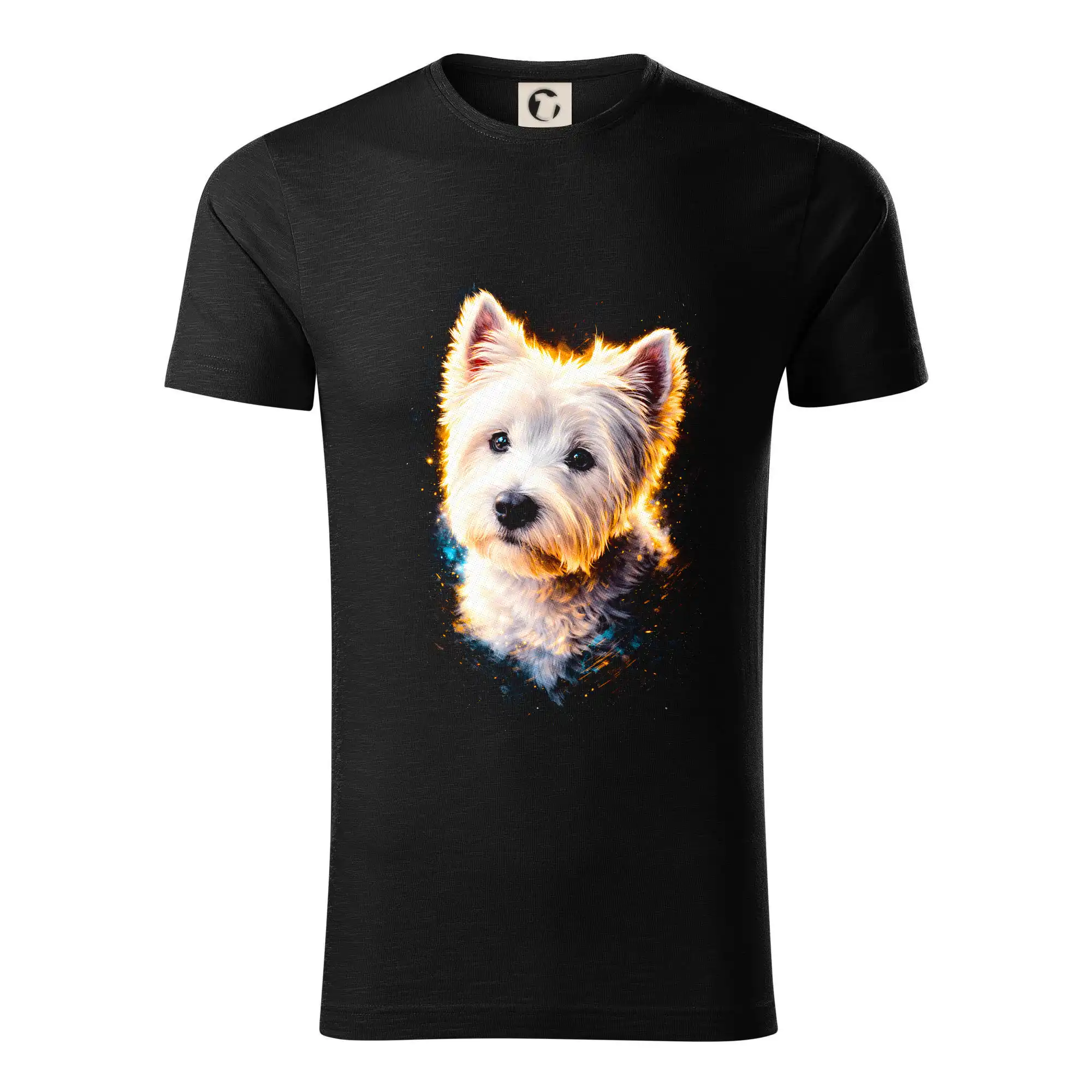 Trička s Bišonkem - Obrázok poltón Bišónik - Tričko z organickej bavlny