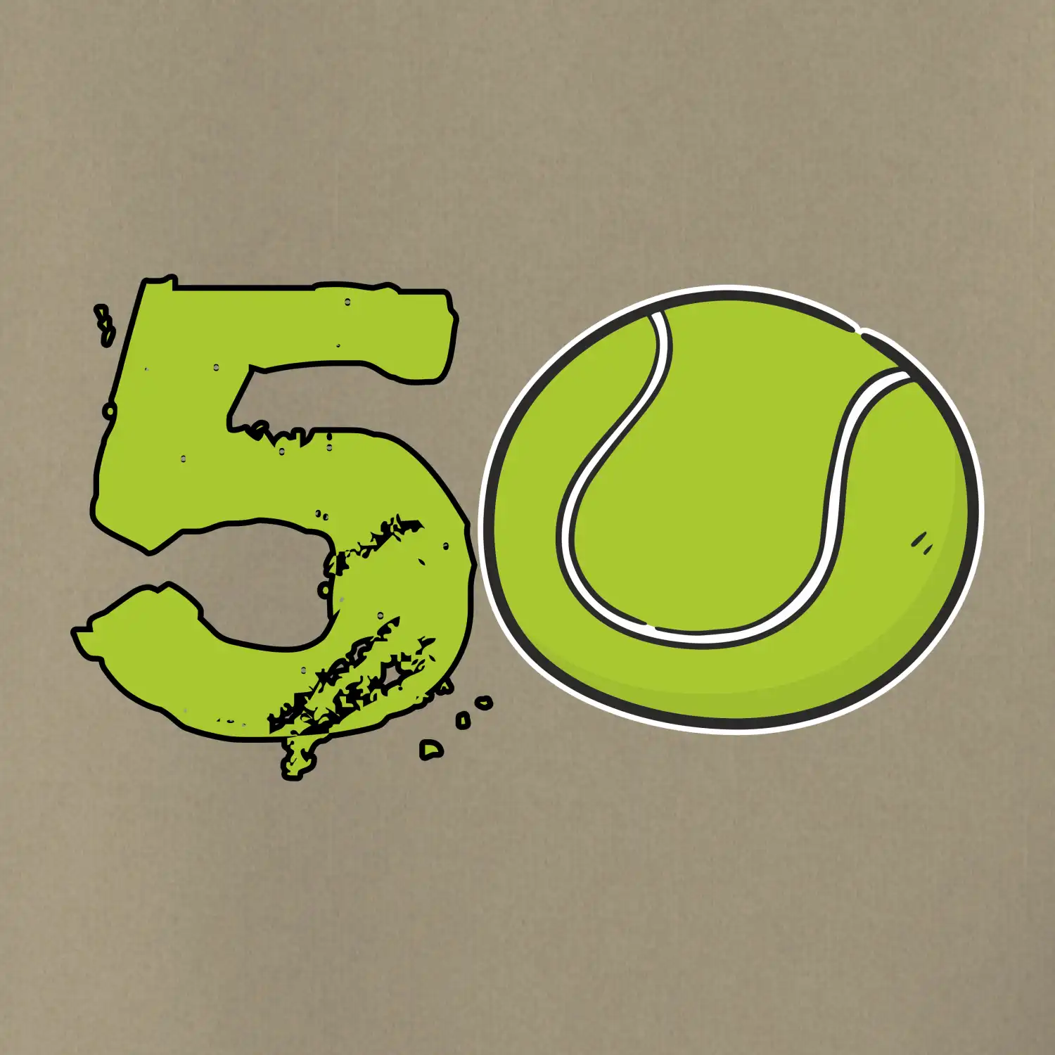 Tenis kulaté narozeniny 50