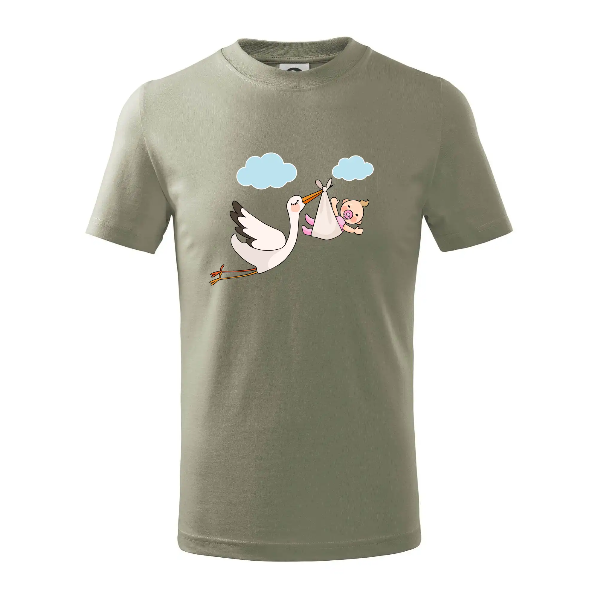 Čáp čekáme miminko - holka