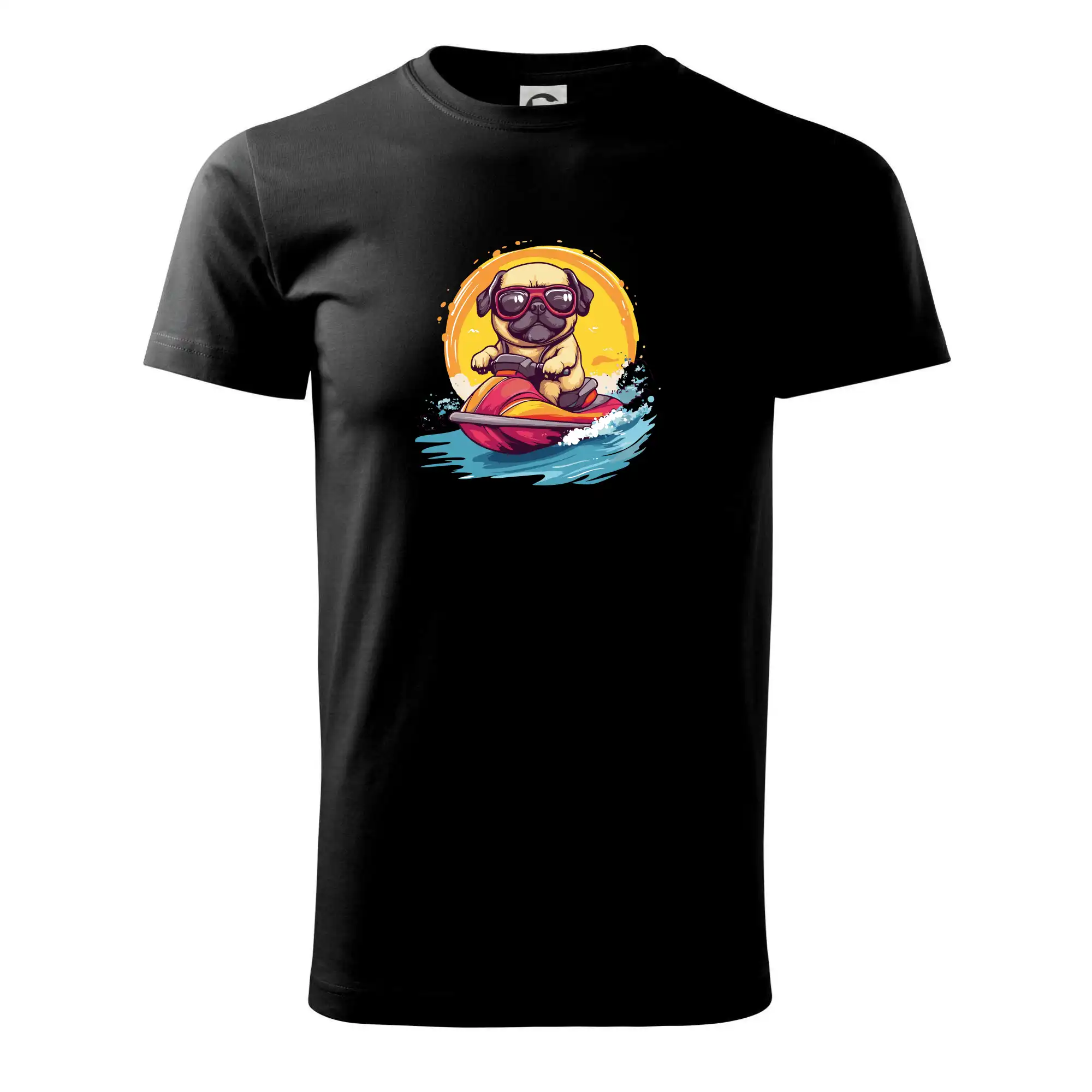 Mops na vodním skútru