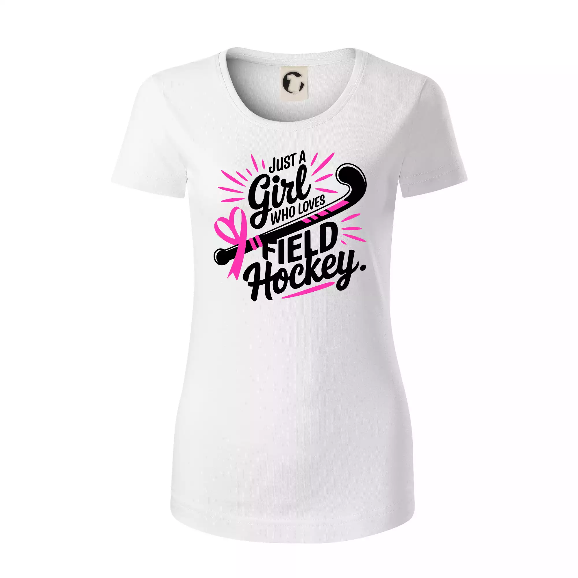 Just a girl who loves field hockey černo růžové