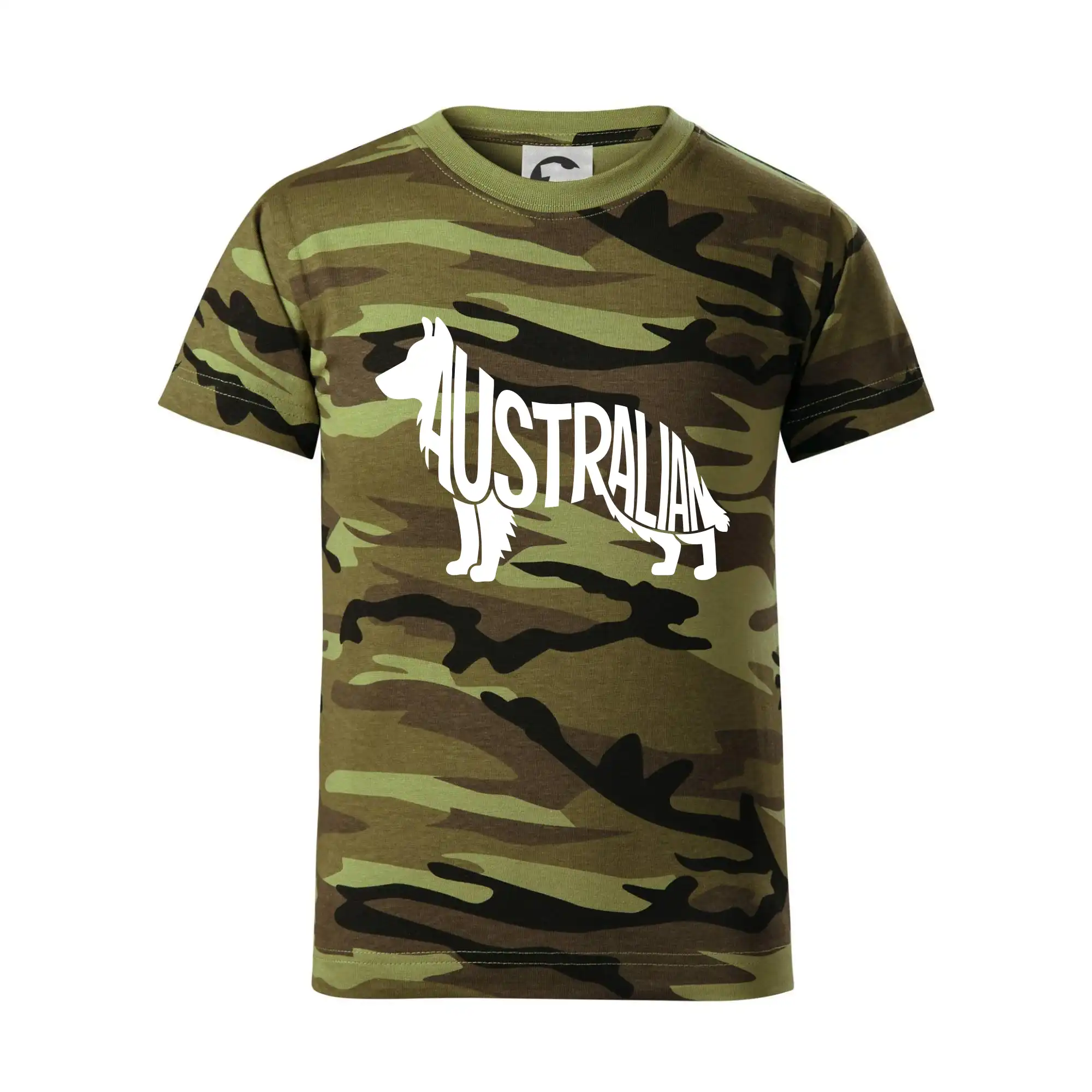 Australský Ovčák - nápis v těle