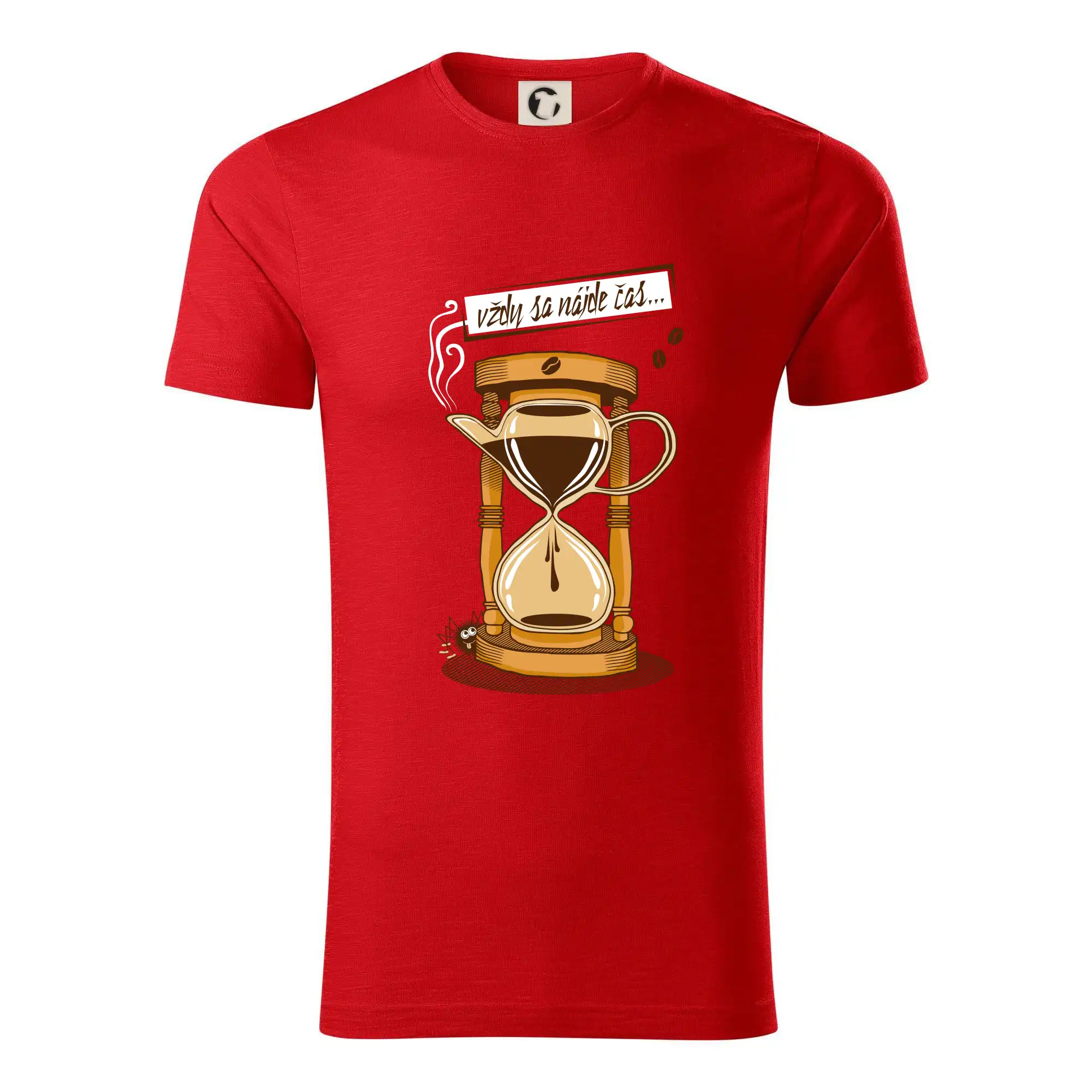 Motívy pre baristu a milovníkov kávy - Vždy sa nájde čas na kávu (Pecka design) - Tričko z organickej bavlny