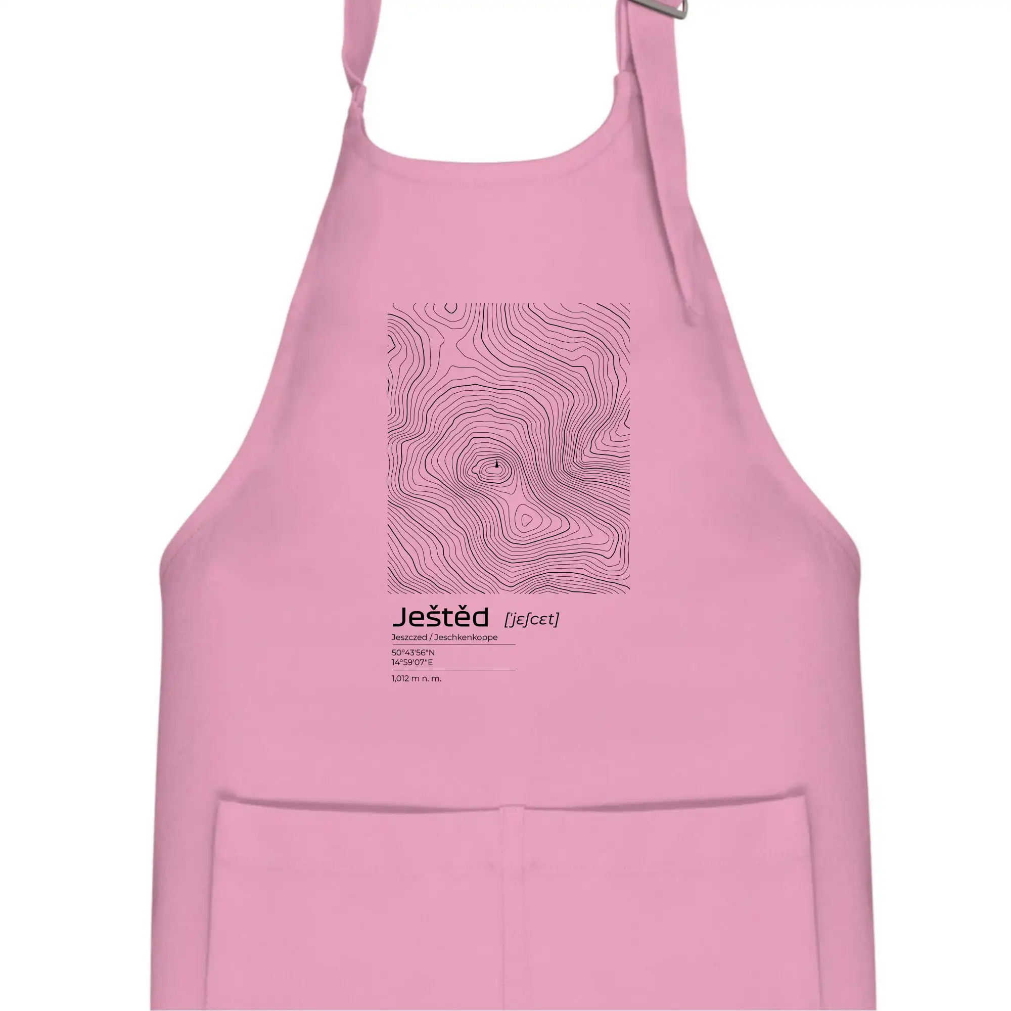 Ještěd - vrstevnice v obdélníku