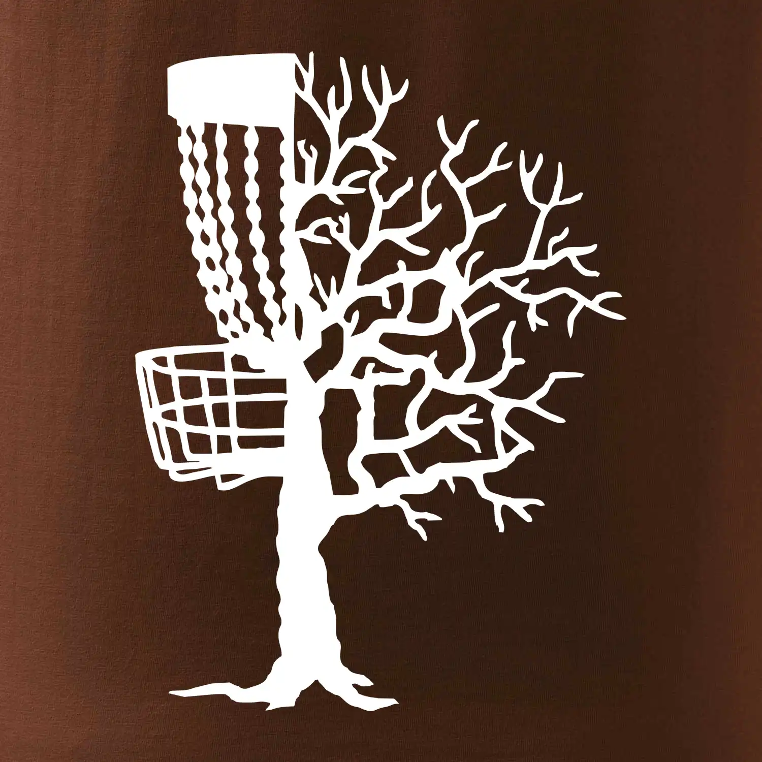Disc golf pozor strom