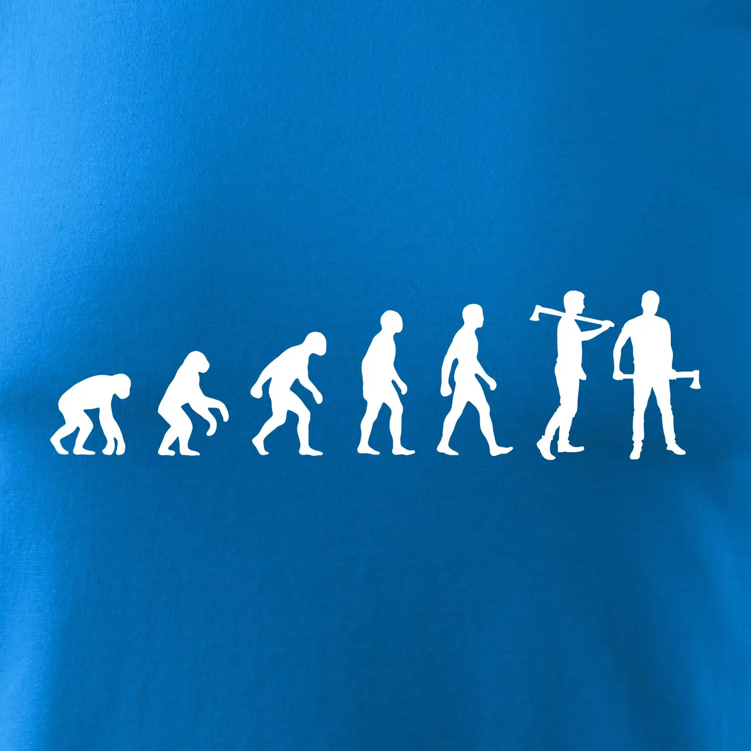 Evoluce dřevorubec - sekera