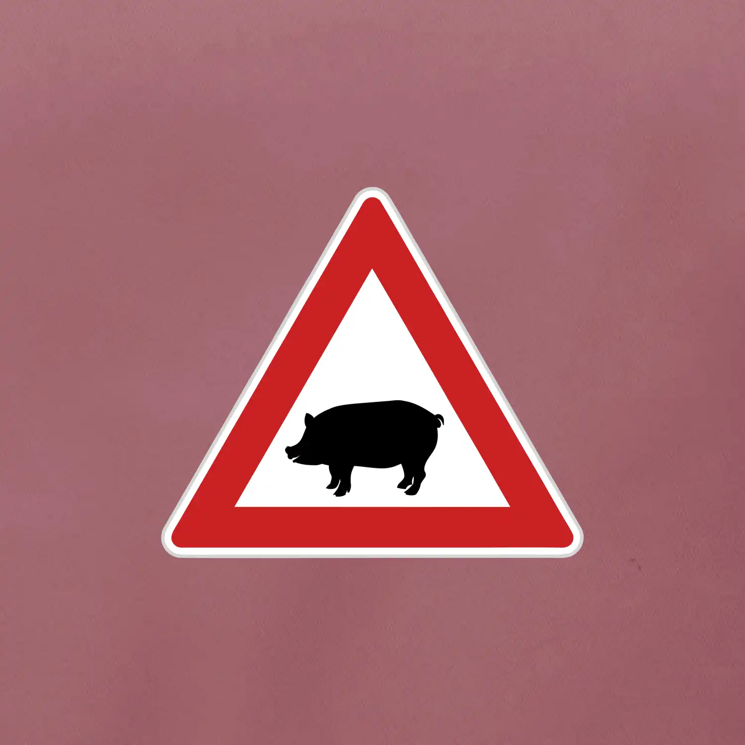 Dopravní značka - Pozor prase domácí