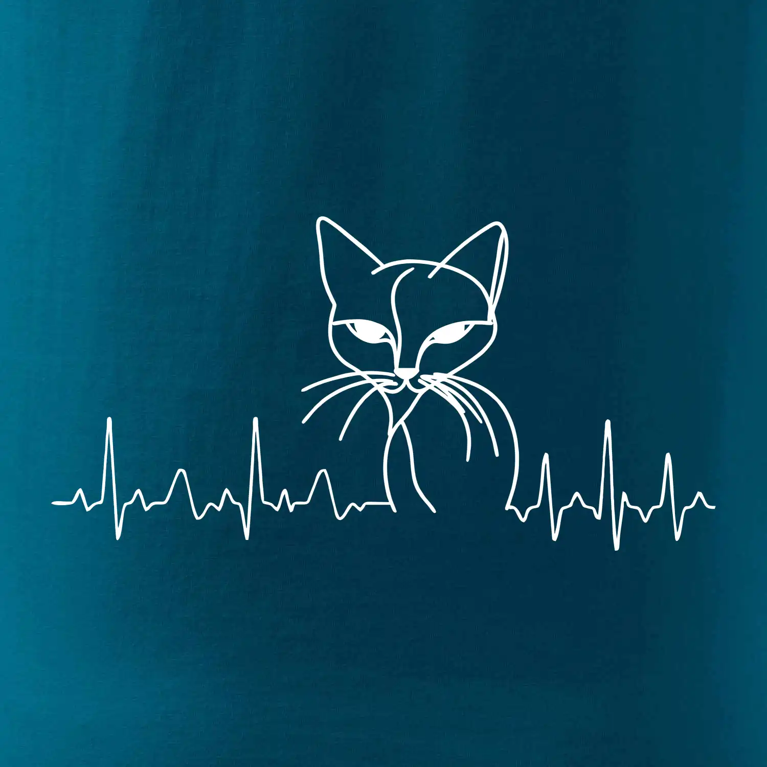 EKG křivka kočka