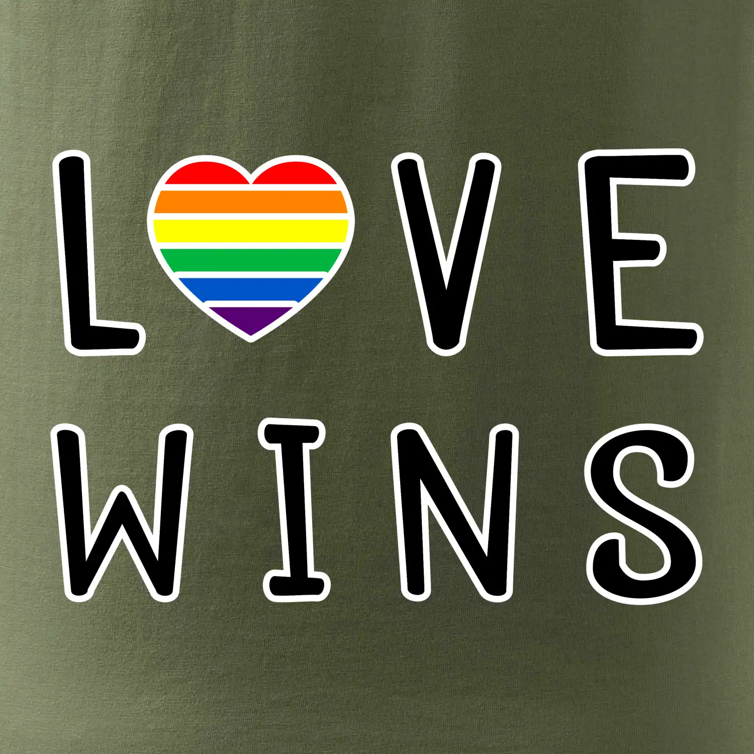 Love wins nápis