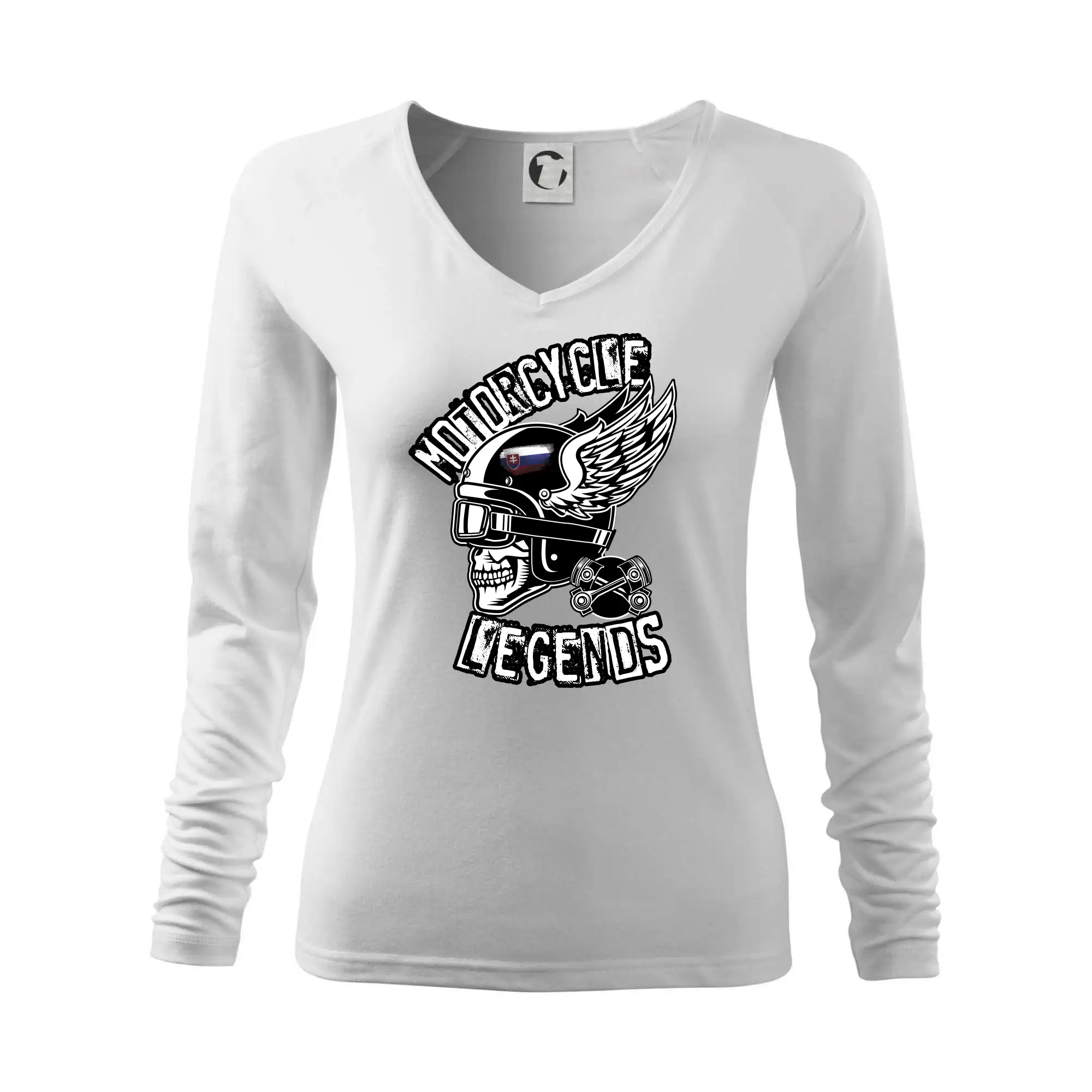 Tričká a mikiny s potlačou motoriek – pre pravých motorkárov - Slovakia Motorcycle legends - Tričko dámske Elegance