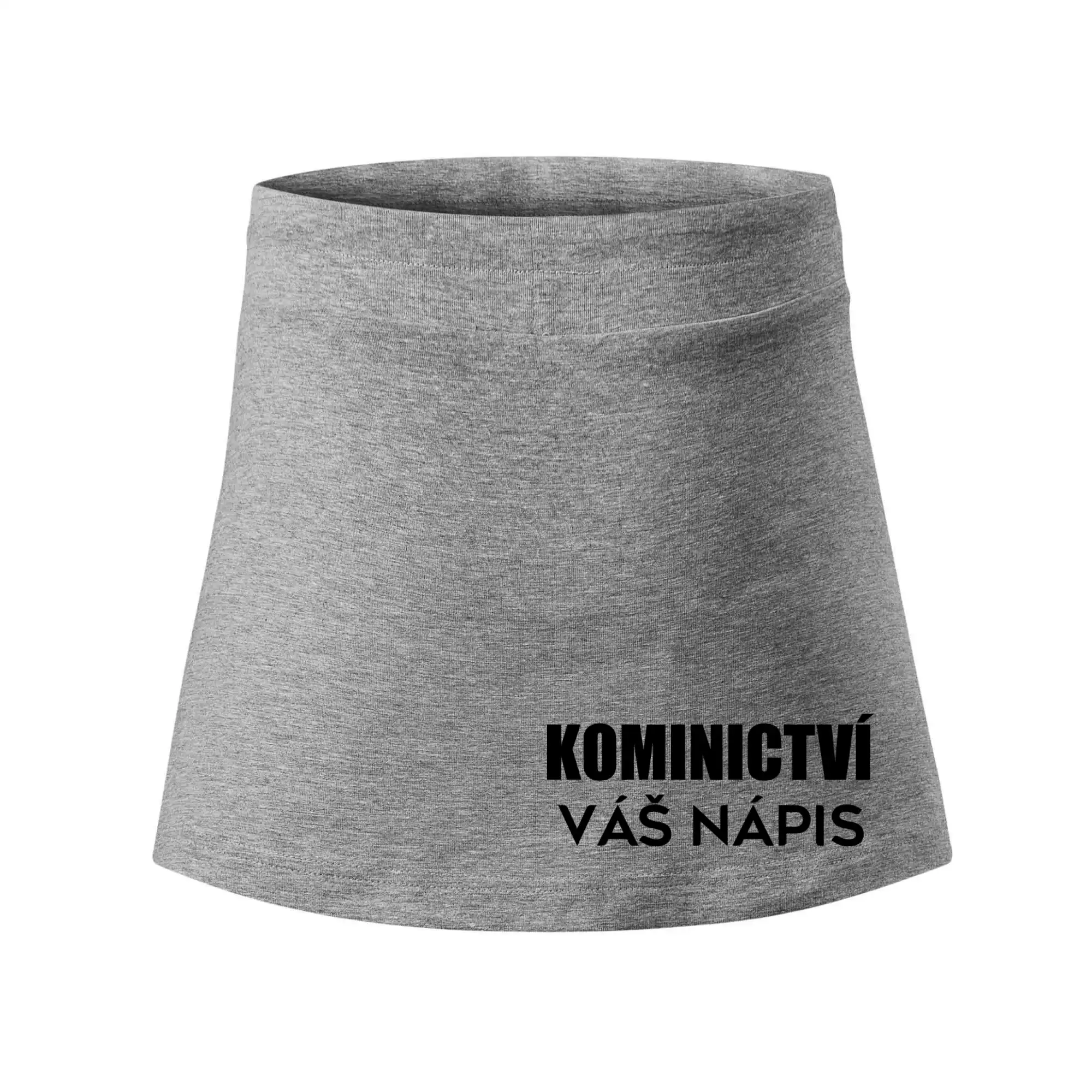 Kominík logo + nápis na zádech