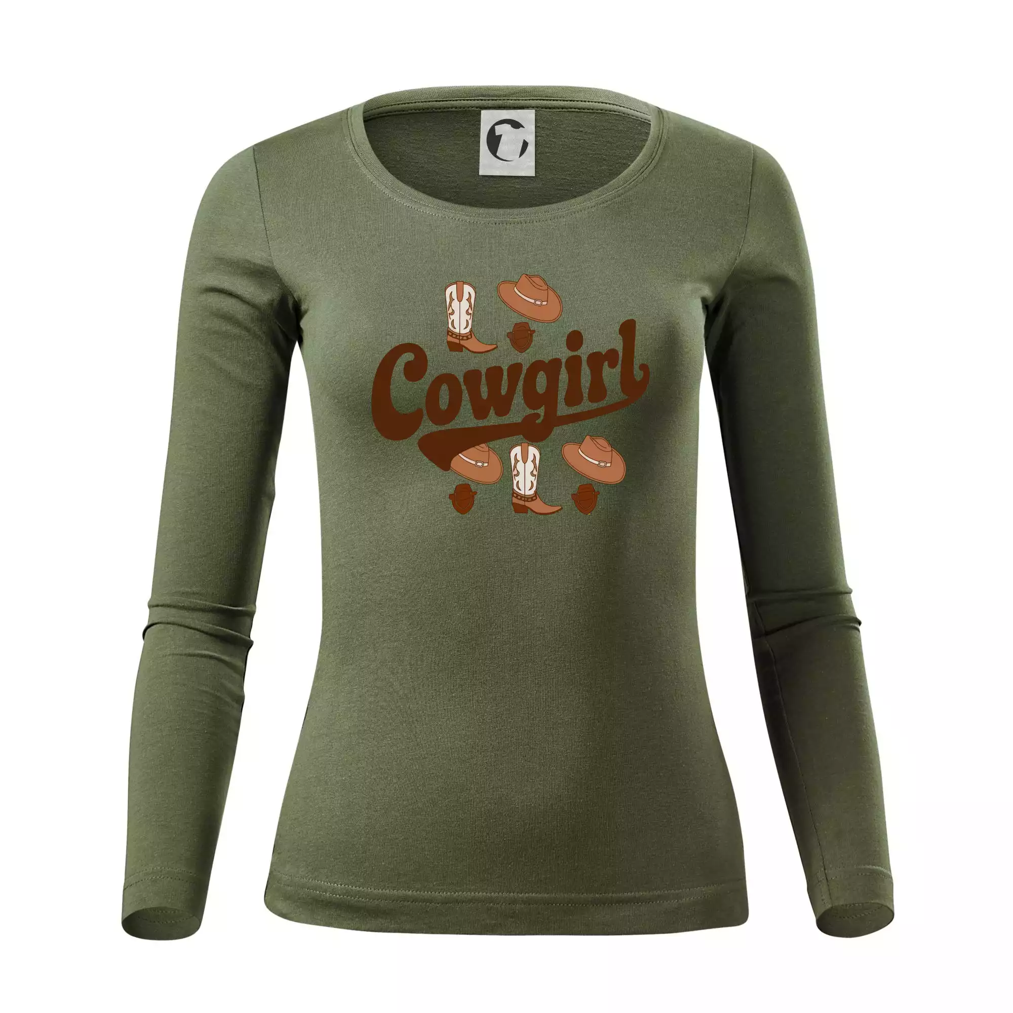 Cowgirl nápis a oblečení