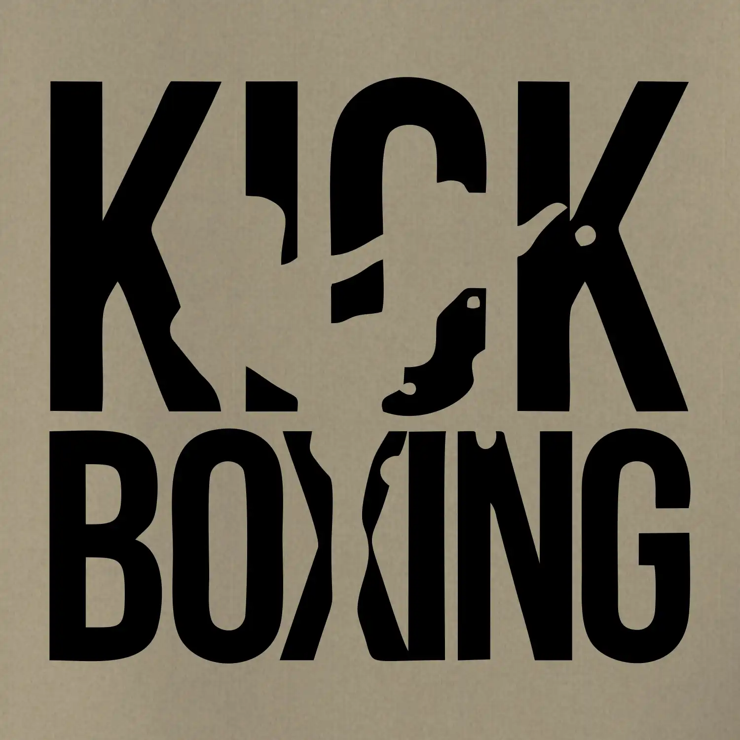 Nápis Kick Boxing