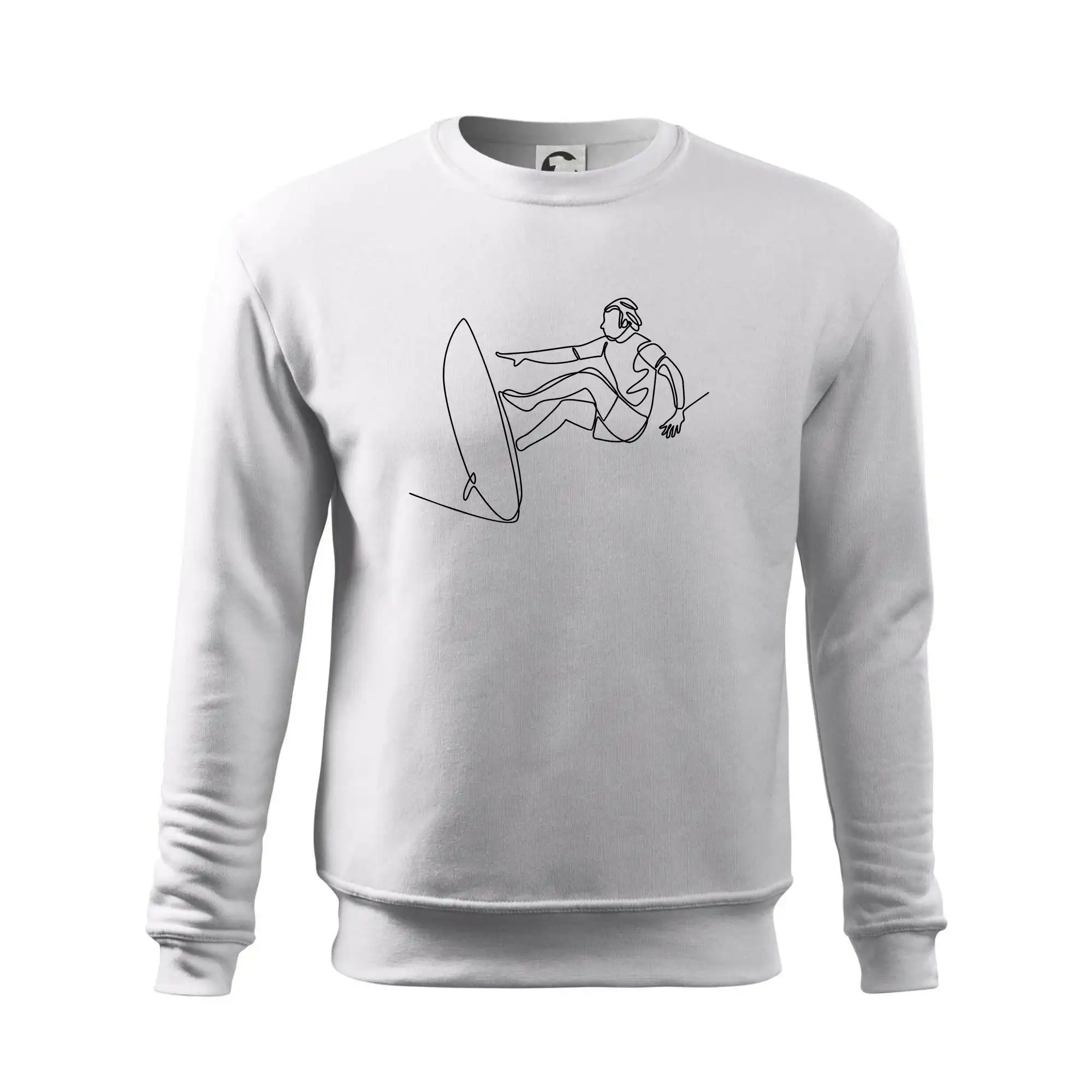 Surfař na vlně jedním tahem