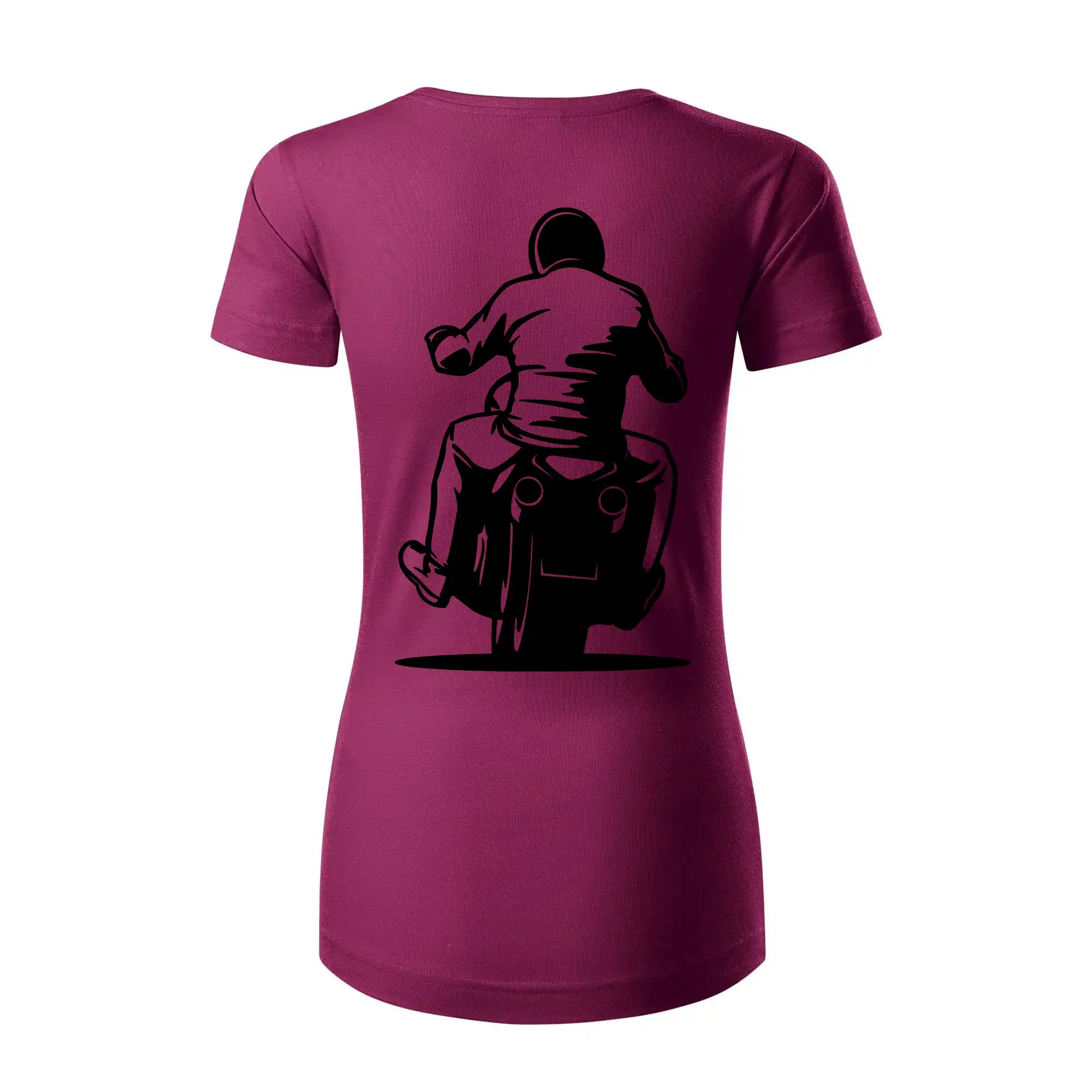 Motorkář na zádech - chopper