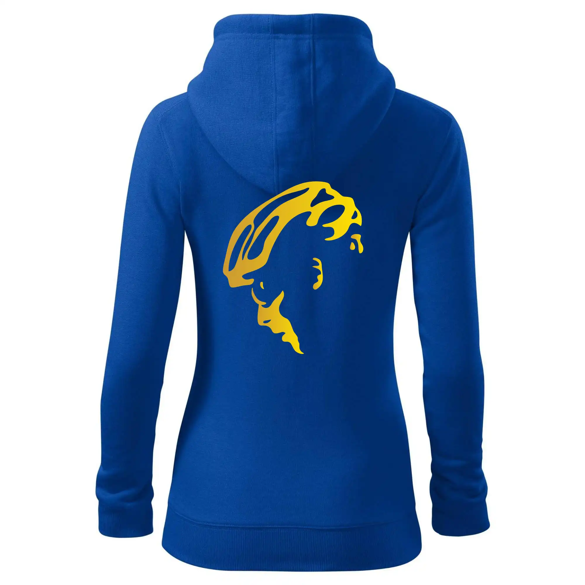 Hlava cyklista zlatá