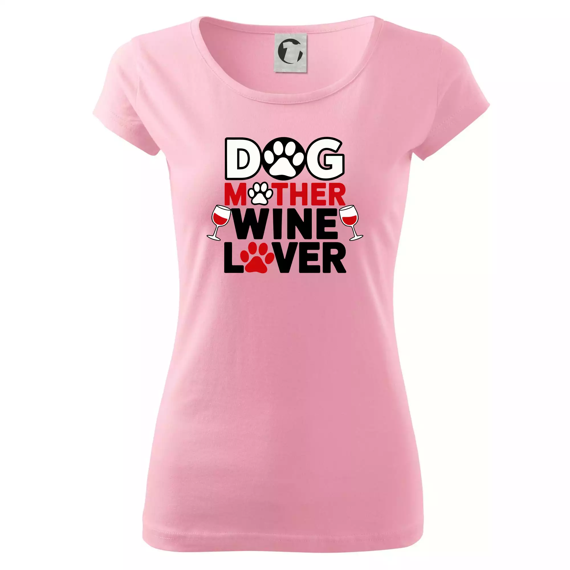 Dog mother wine lover