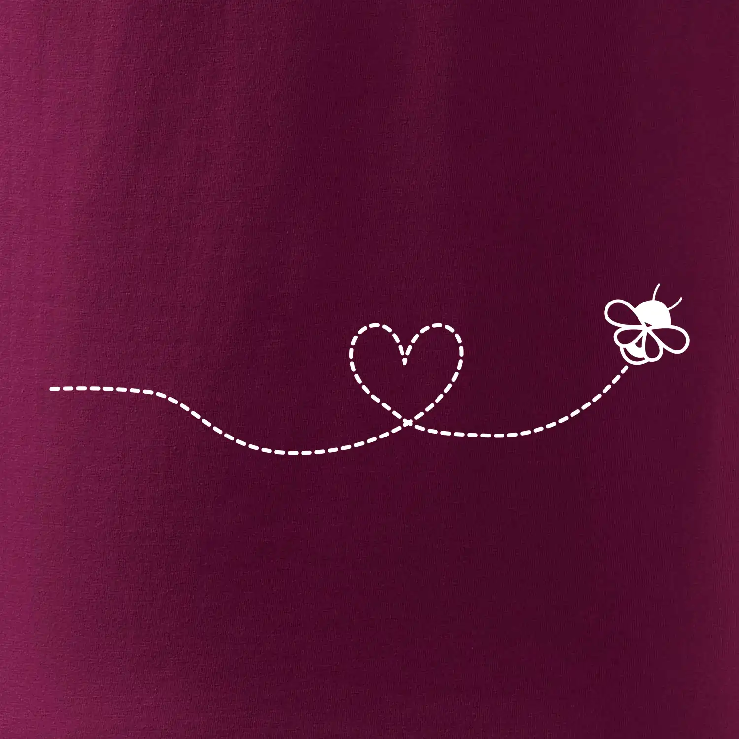 Dráha letu včely - srdce