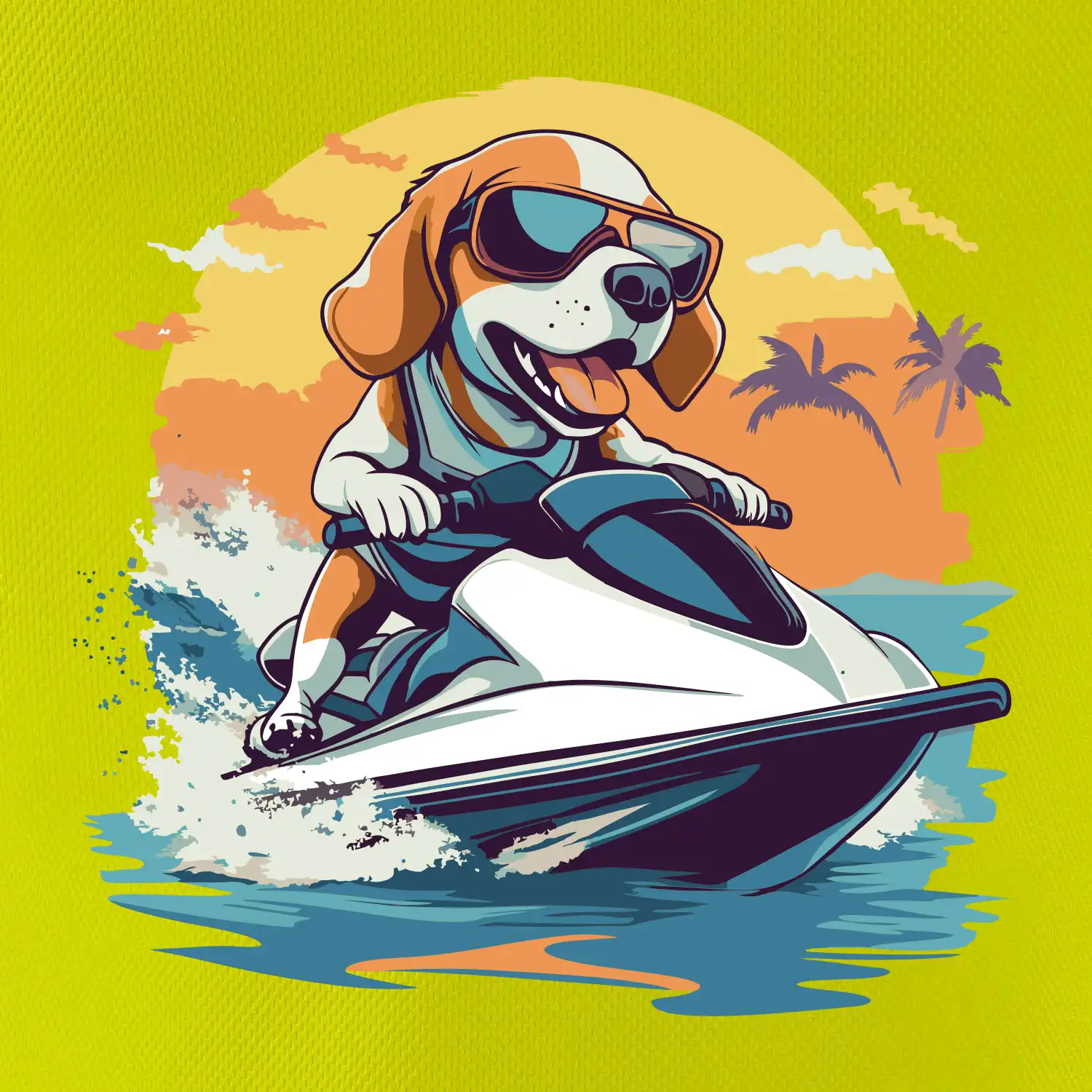 Bígl na vodním skútru