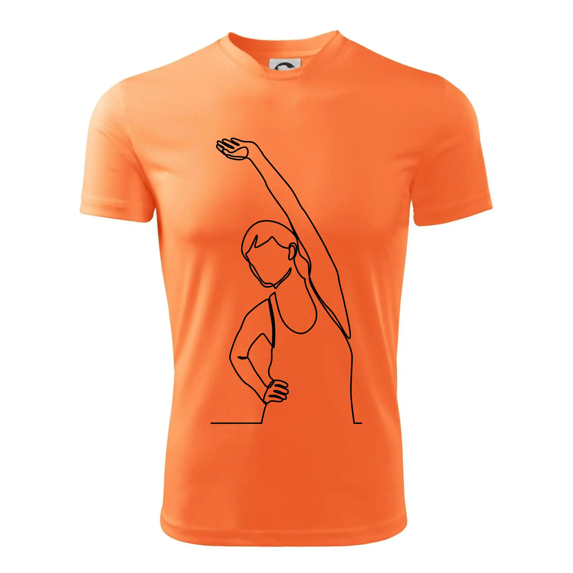 Protahující se žena jedním tahem