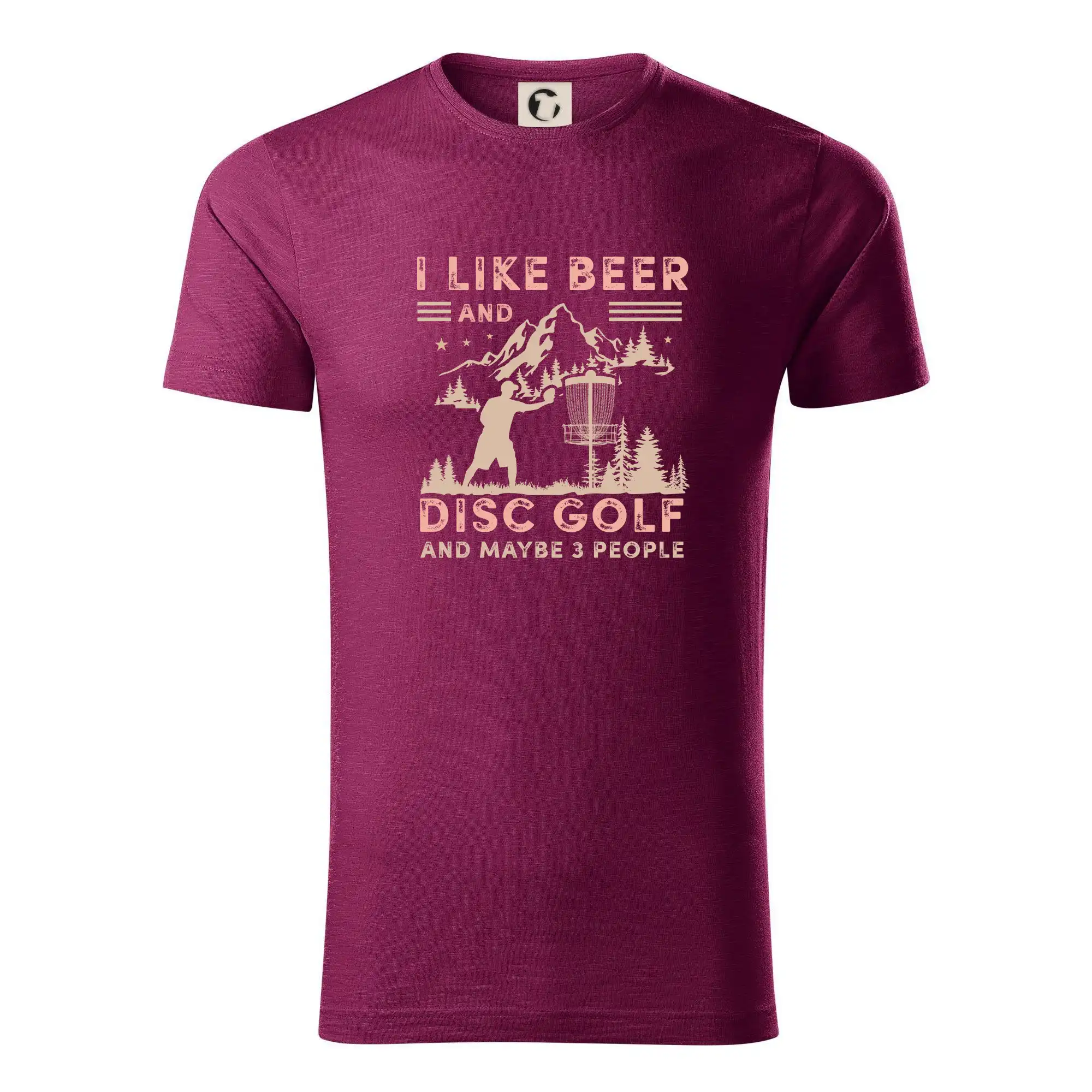 I like beer and disc golf - Tričko z organickej bavlny