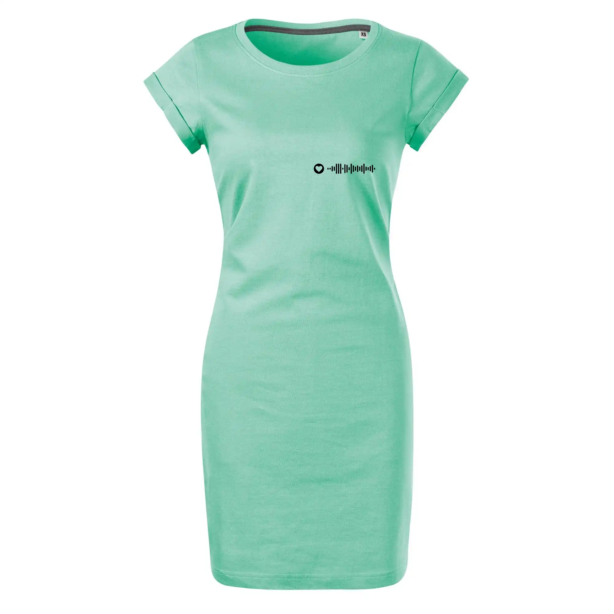 Zamilovaný Spotify kód na prsu