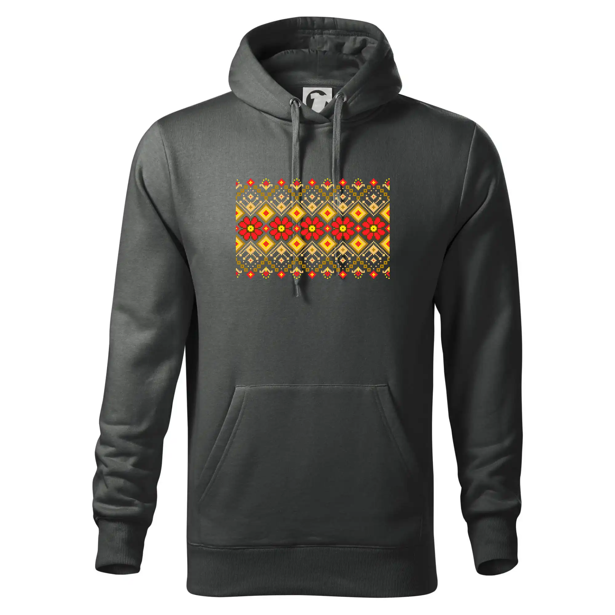 Ukrajinský vzor  - Červené květiny