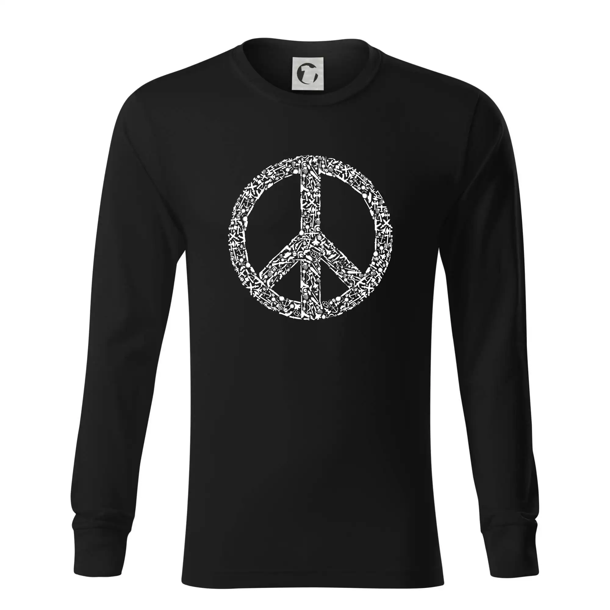 War Peace symbol icons - Tričko s dlhým rukávom LS R05