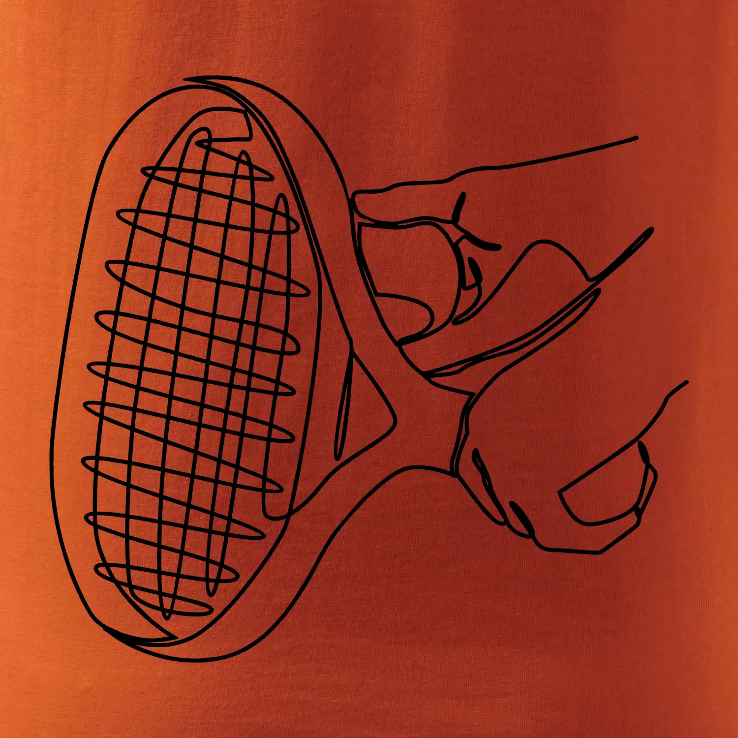 Tenisová raketa jednim tahem