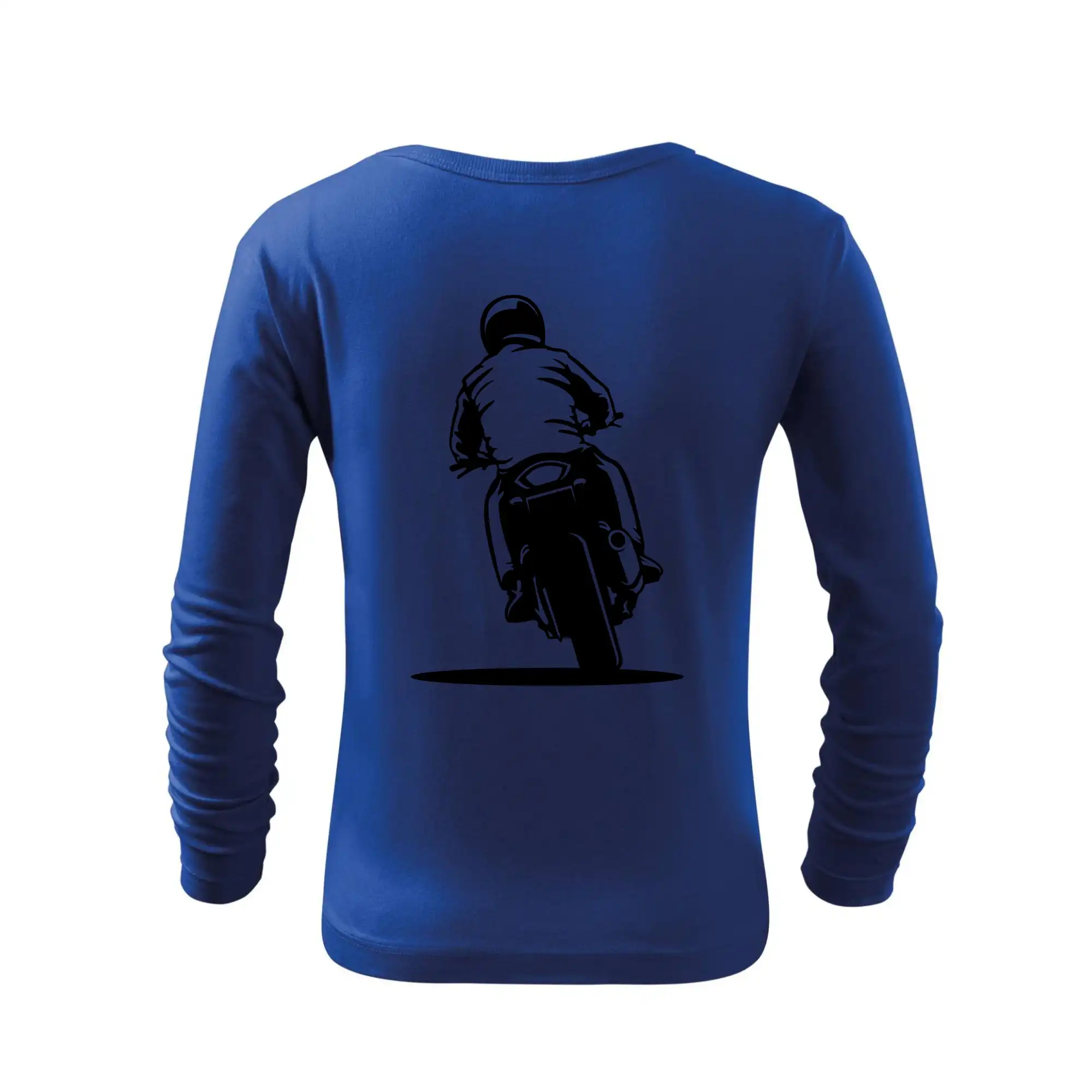 Motorkář na zádech - silnice