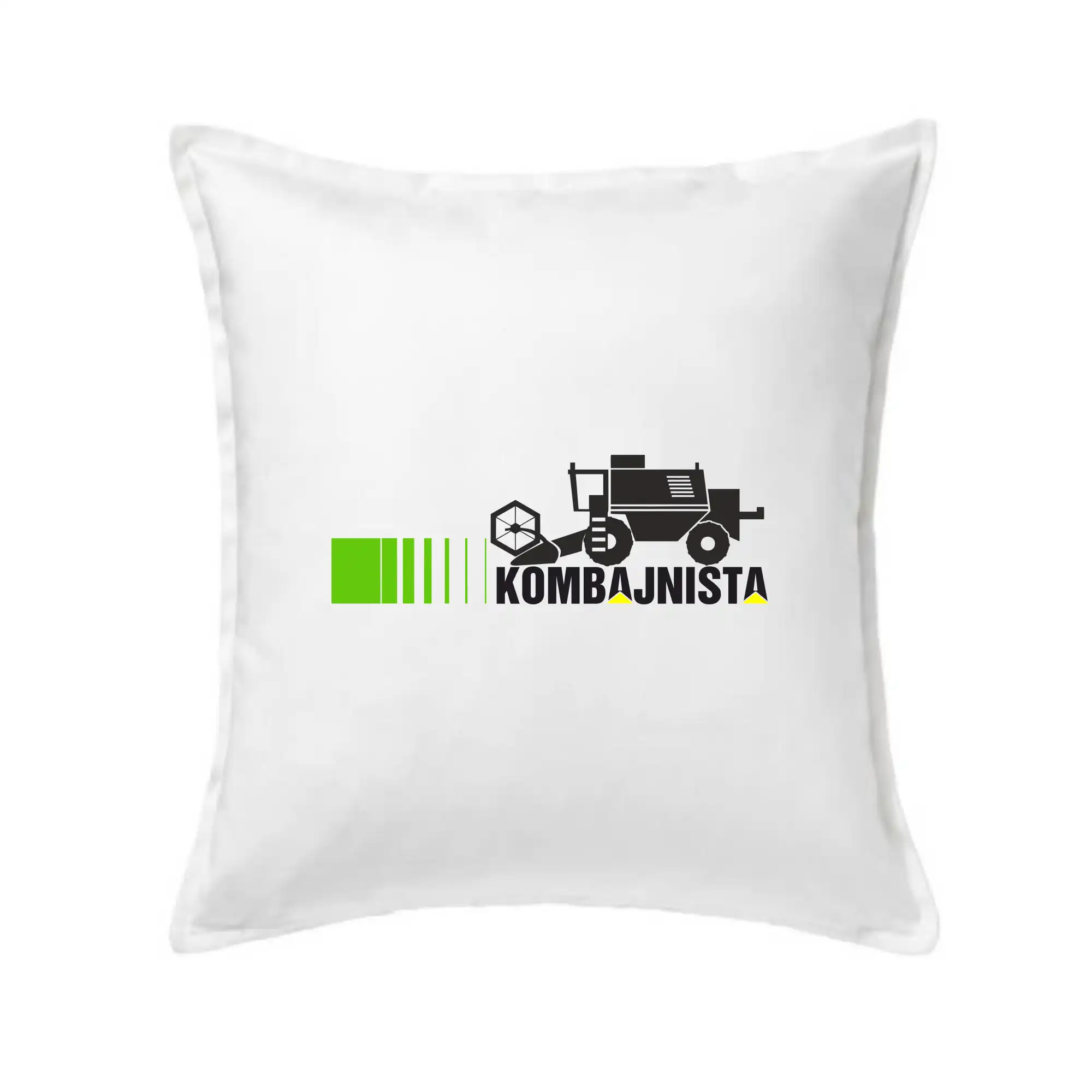 Kombajnista zelená a žlutá