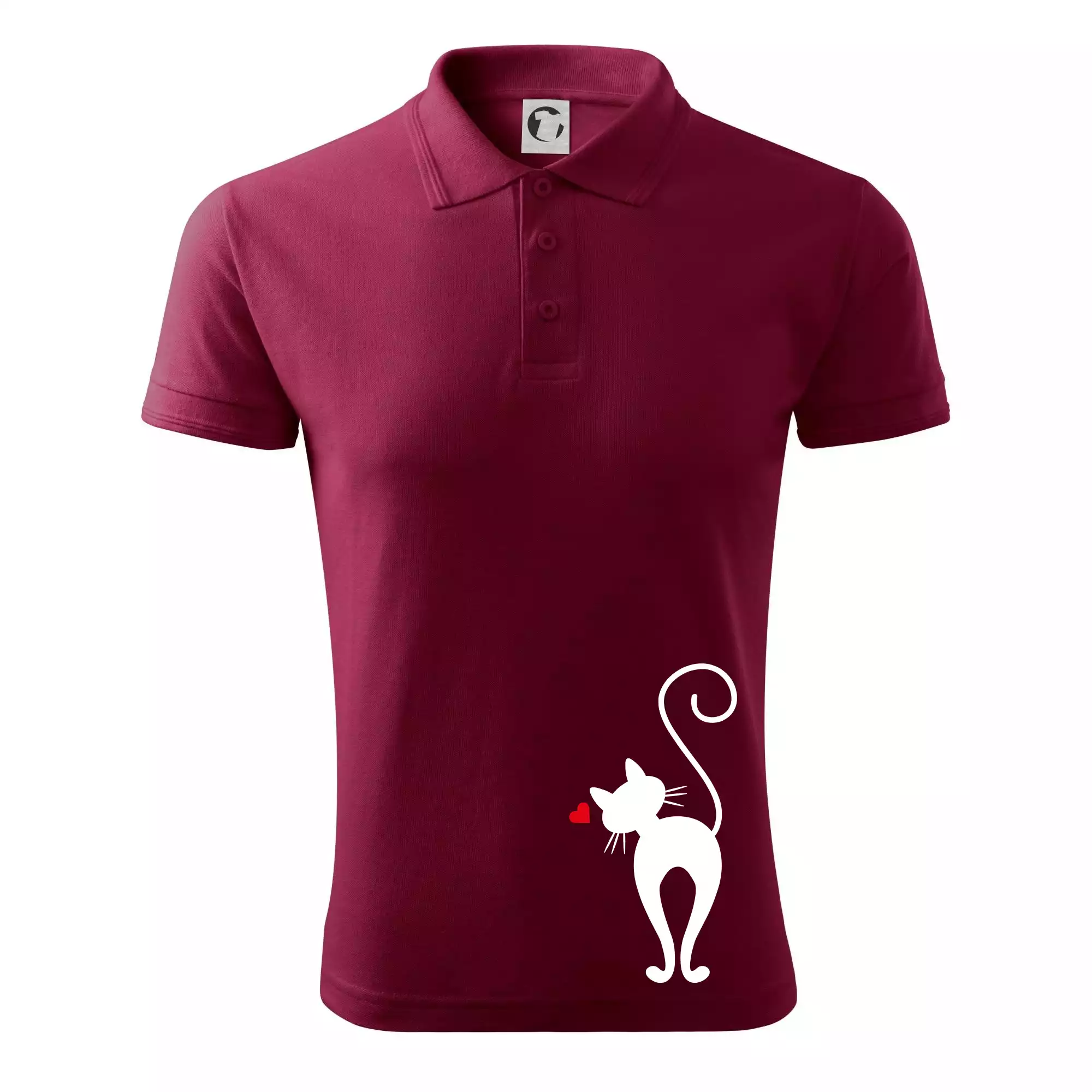 Zamilovaná kočka zezadu