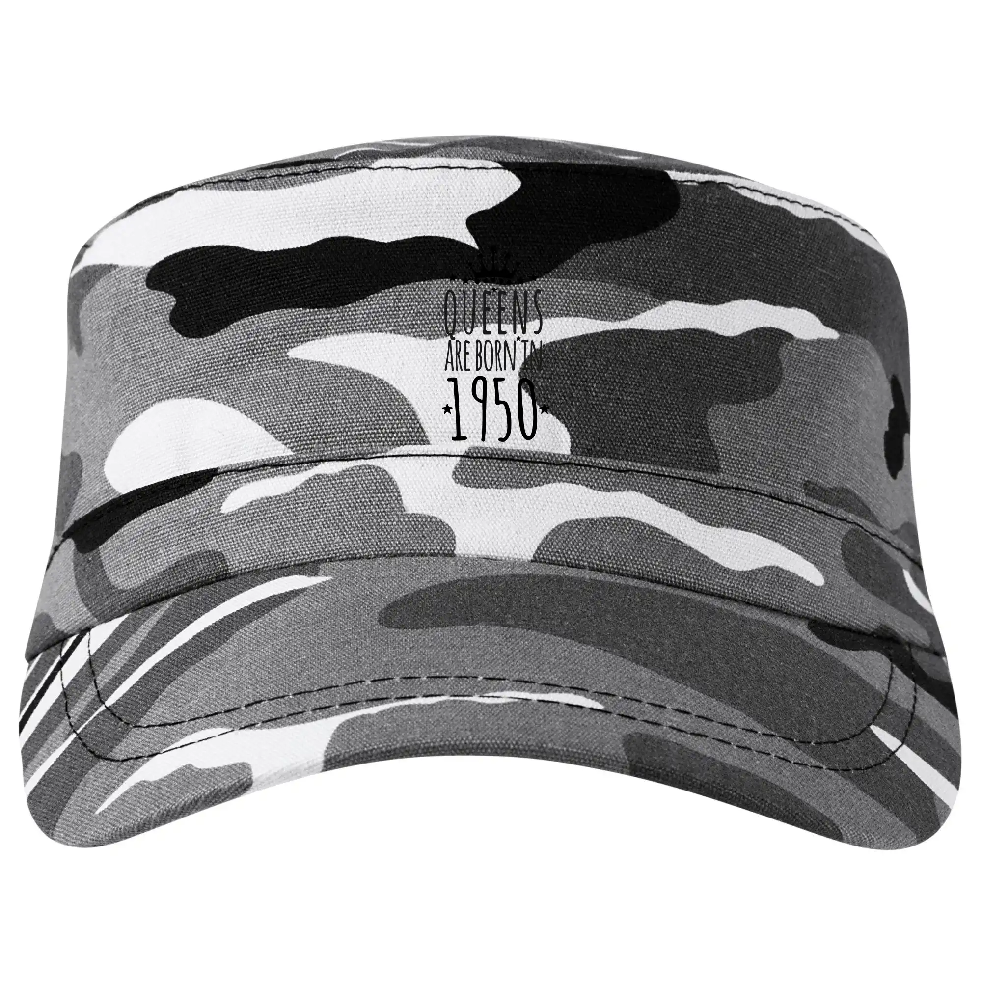 Trička s ročníkom 1950 - Queens are born in 1950 - Šiltovka CAMO