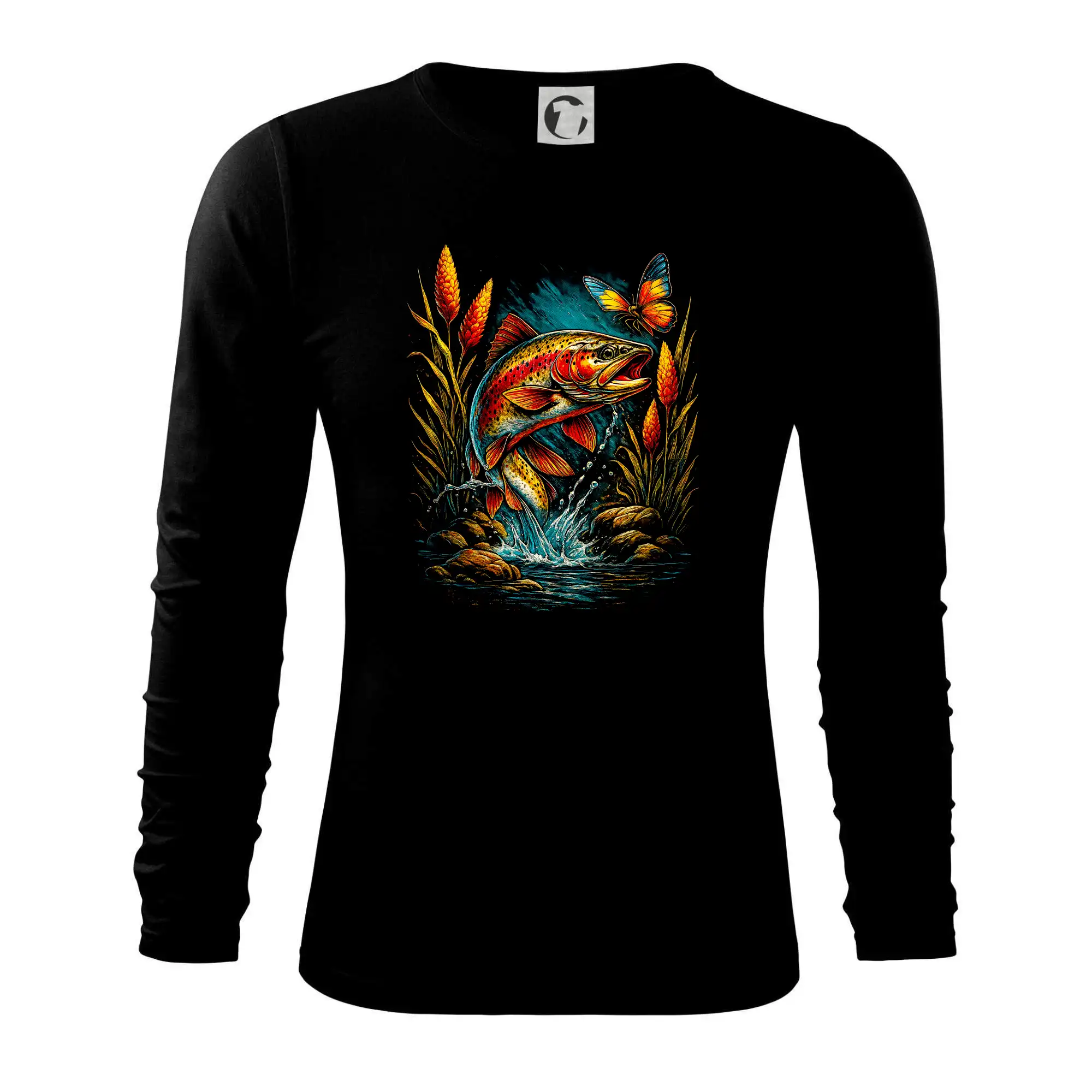 Obrázek pstruh a motýl