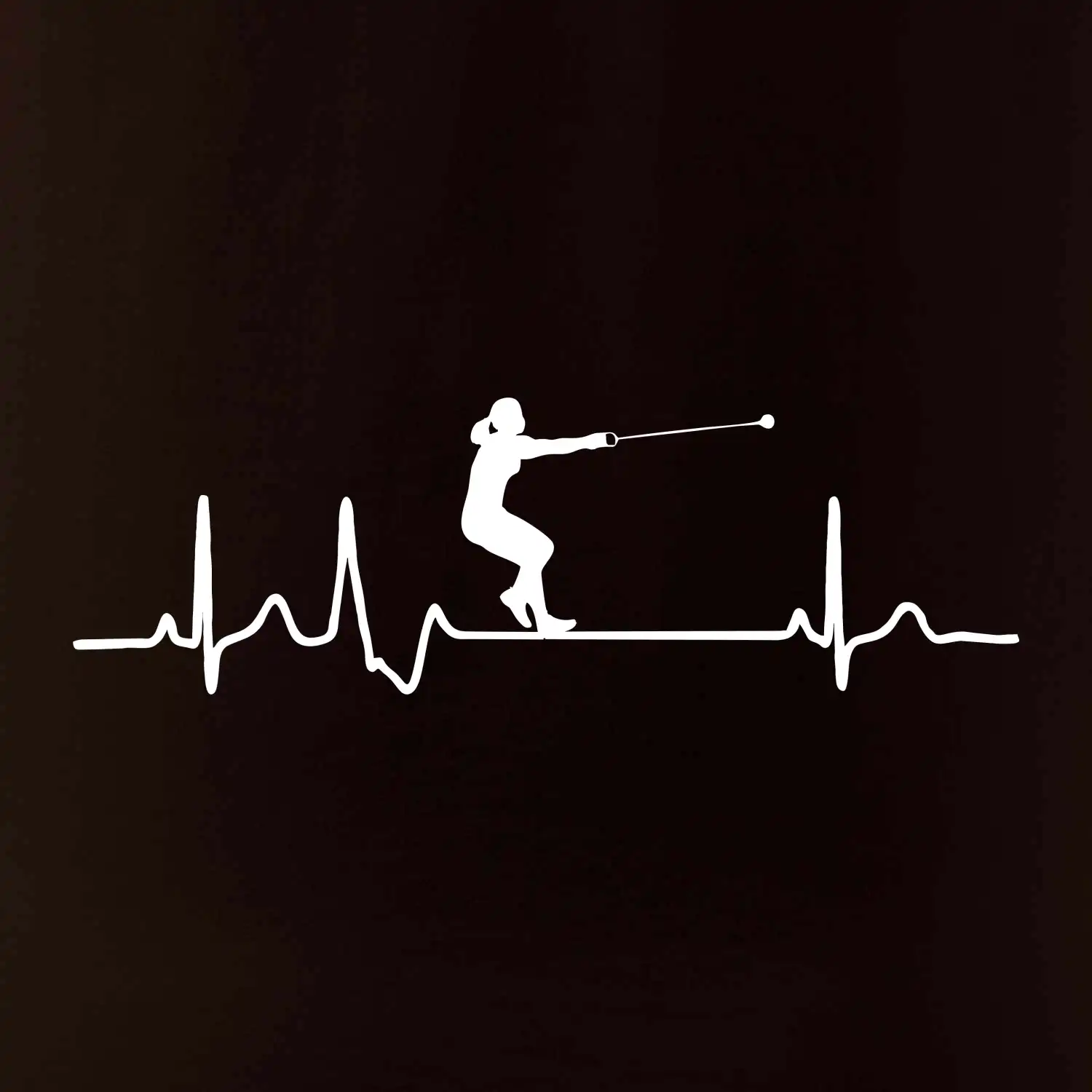 EKG hod kladivem žena