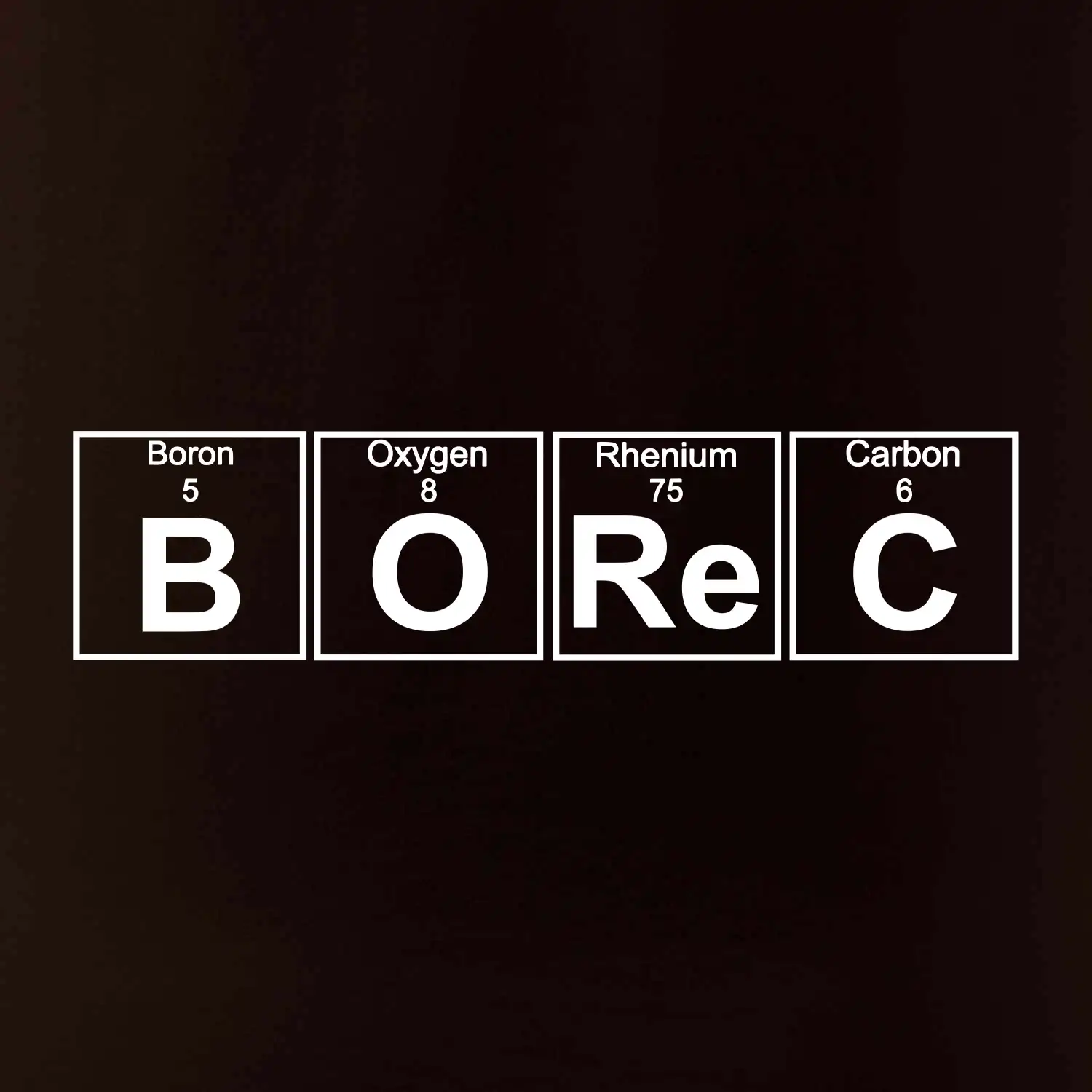 Borec - Periodická tabulka