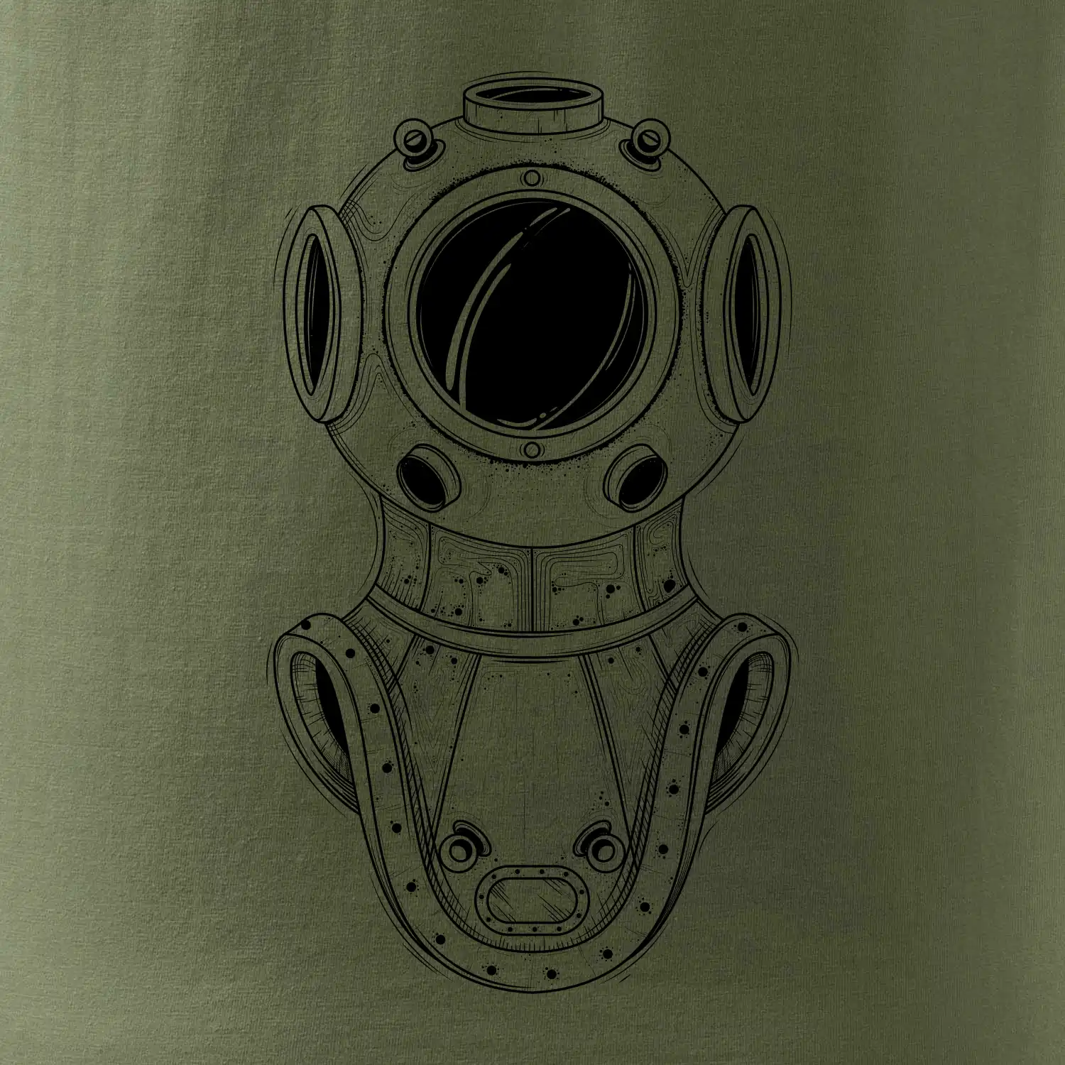 Potápěč - helma stará