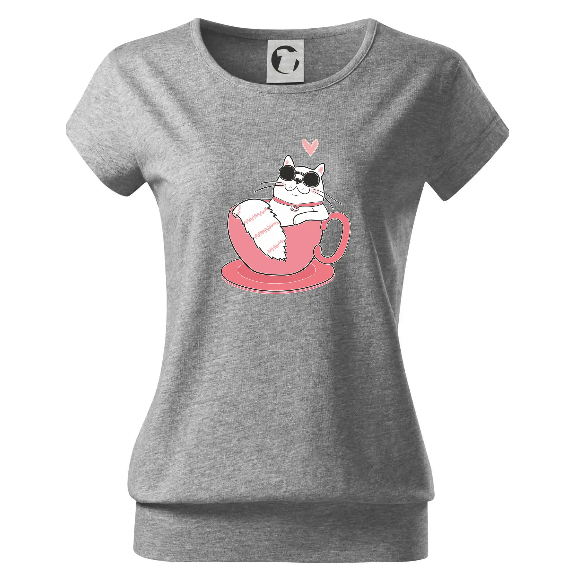 Hustá kočka v hrníčku