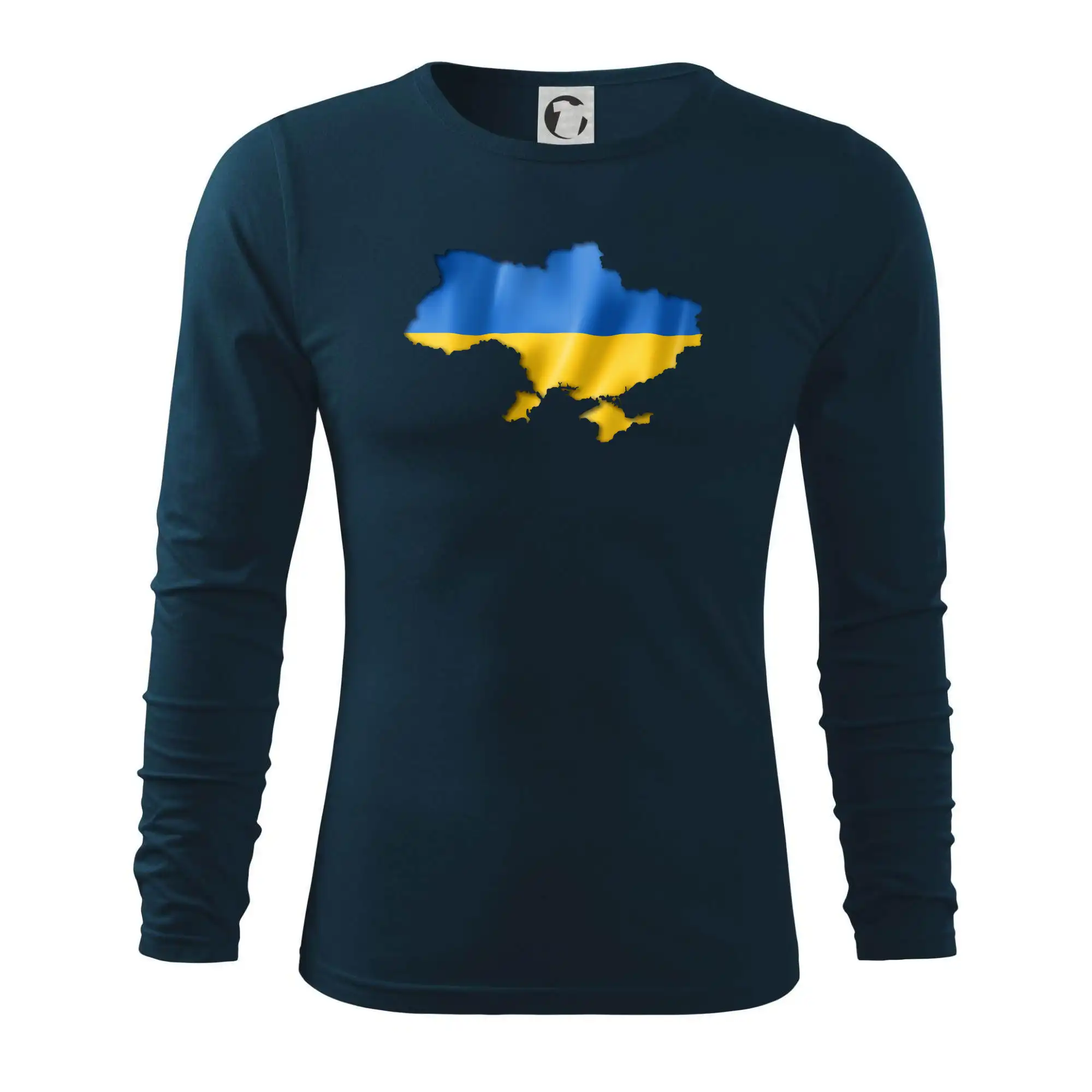 Ukrajina vlajka mapa