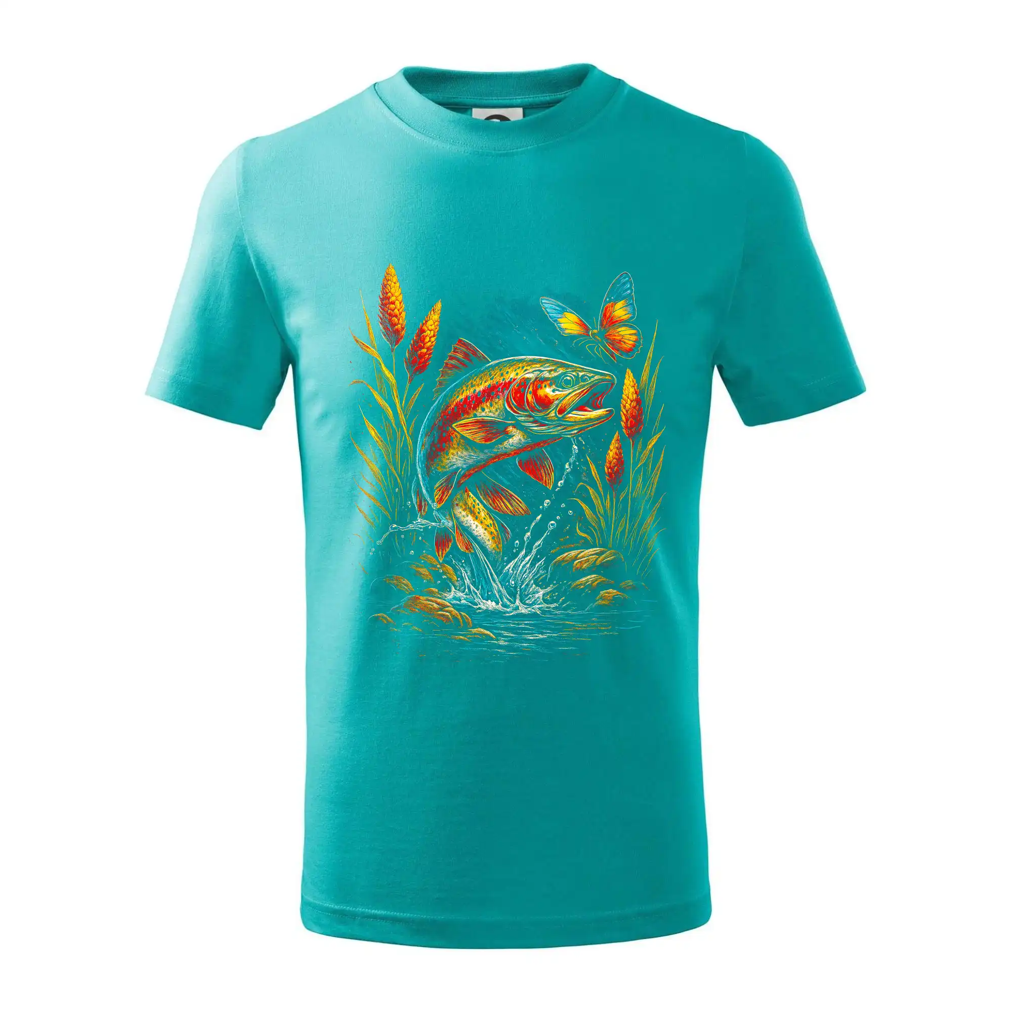 Obrázek pstruh a motýl