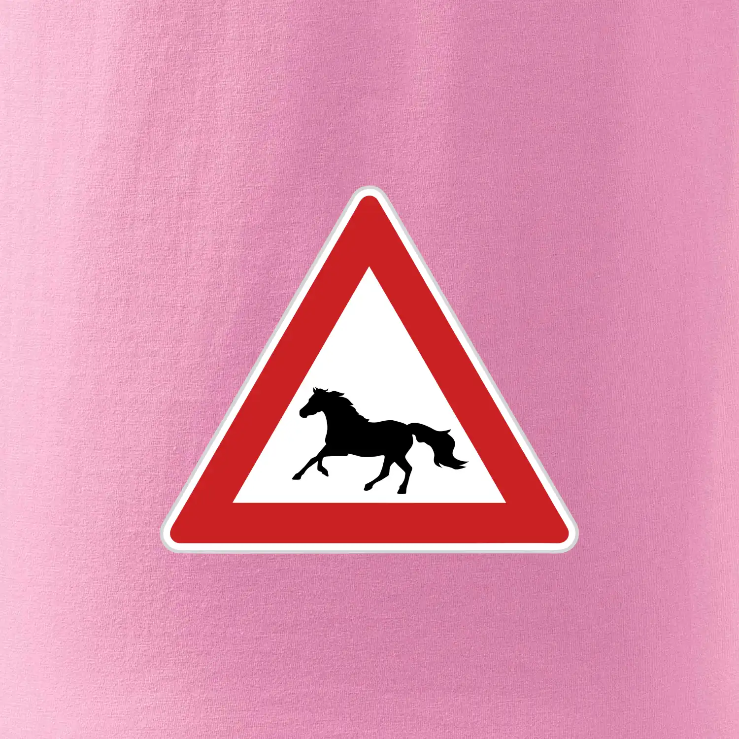Dopravní značka - Pozor kůň běžící