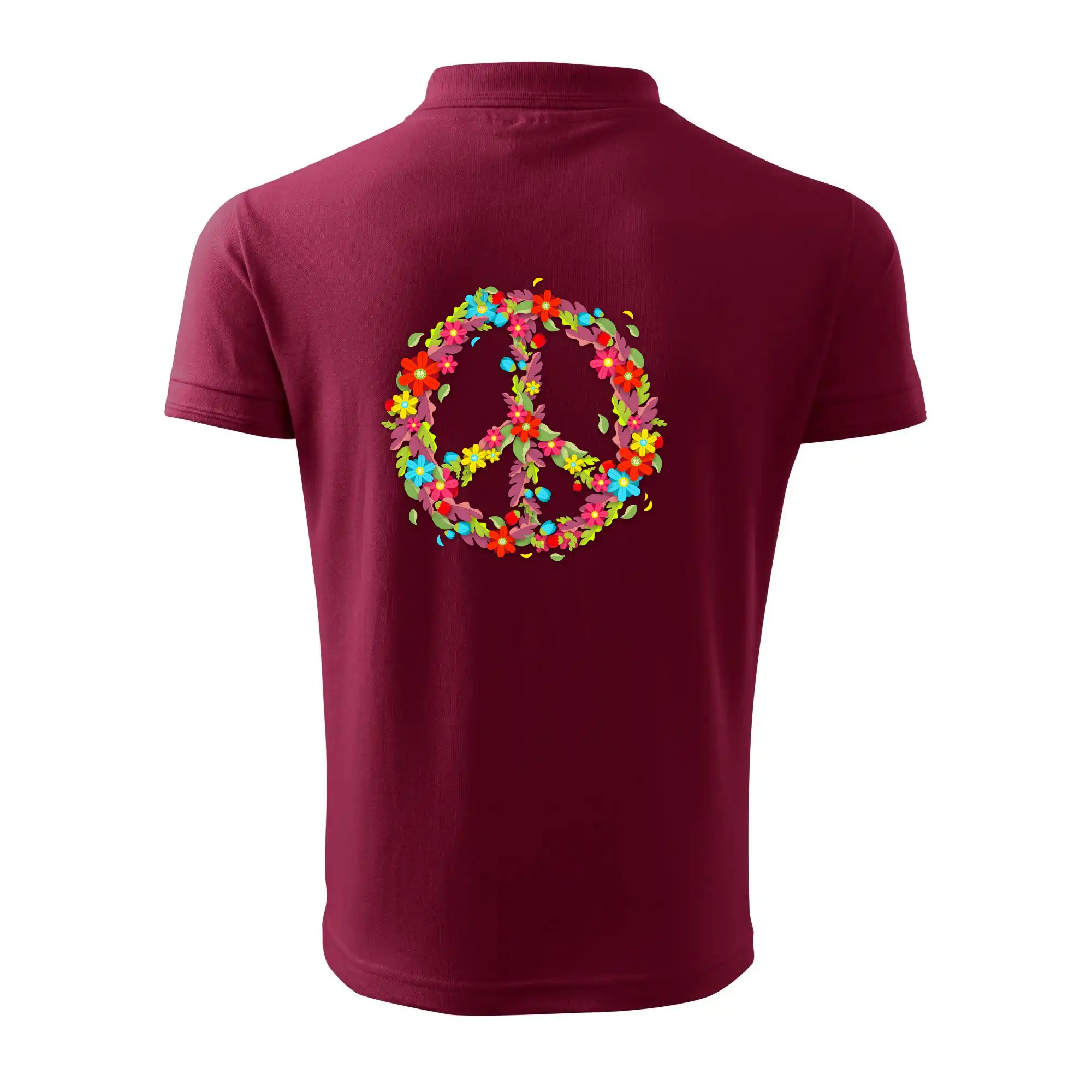 Peace symbol červené květiny