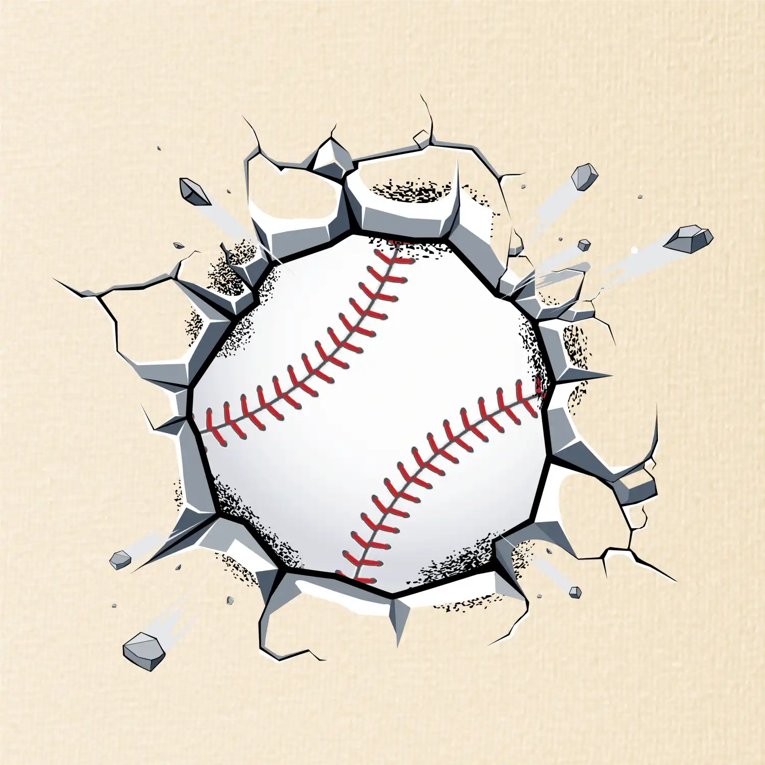 Baseball míč v triku