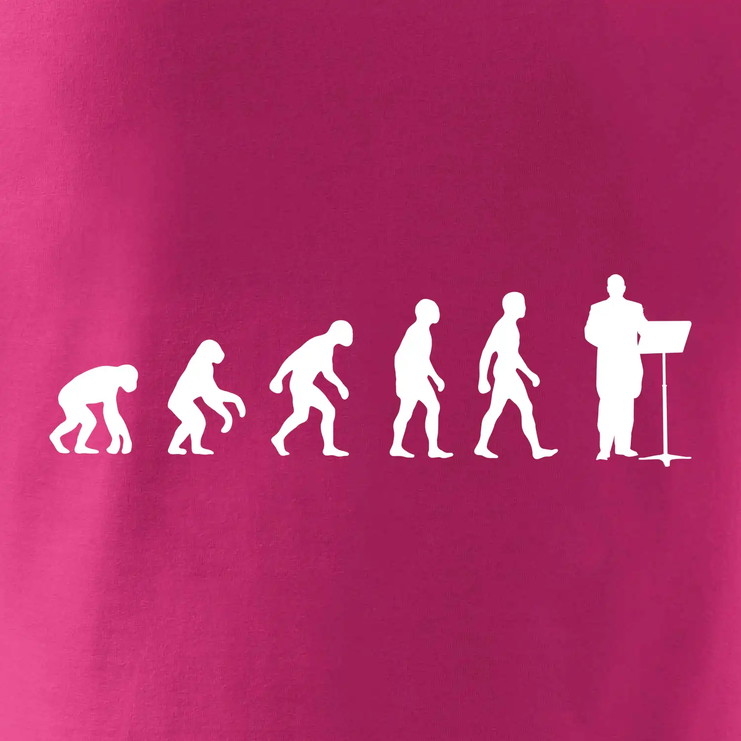 Evoluce sbormistr zepředu