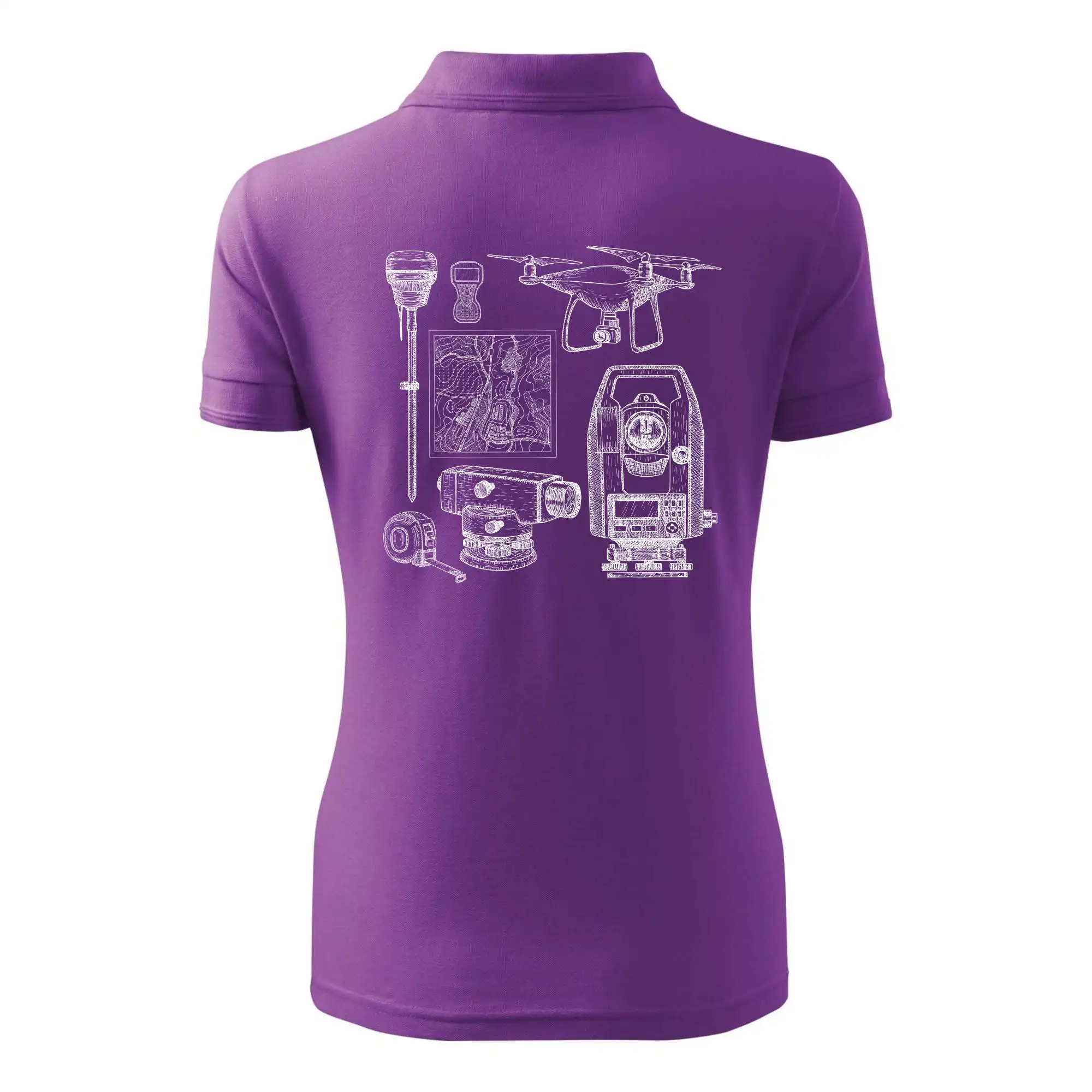 Geodet teodolit dron