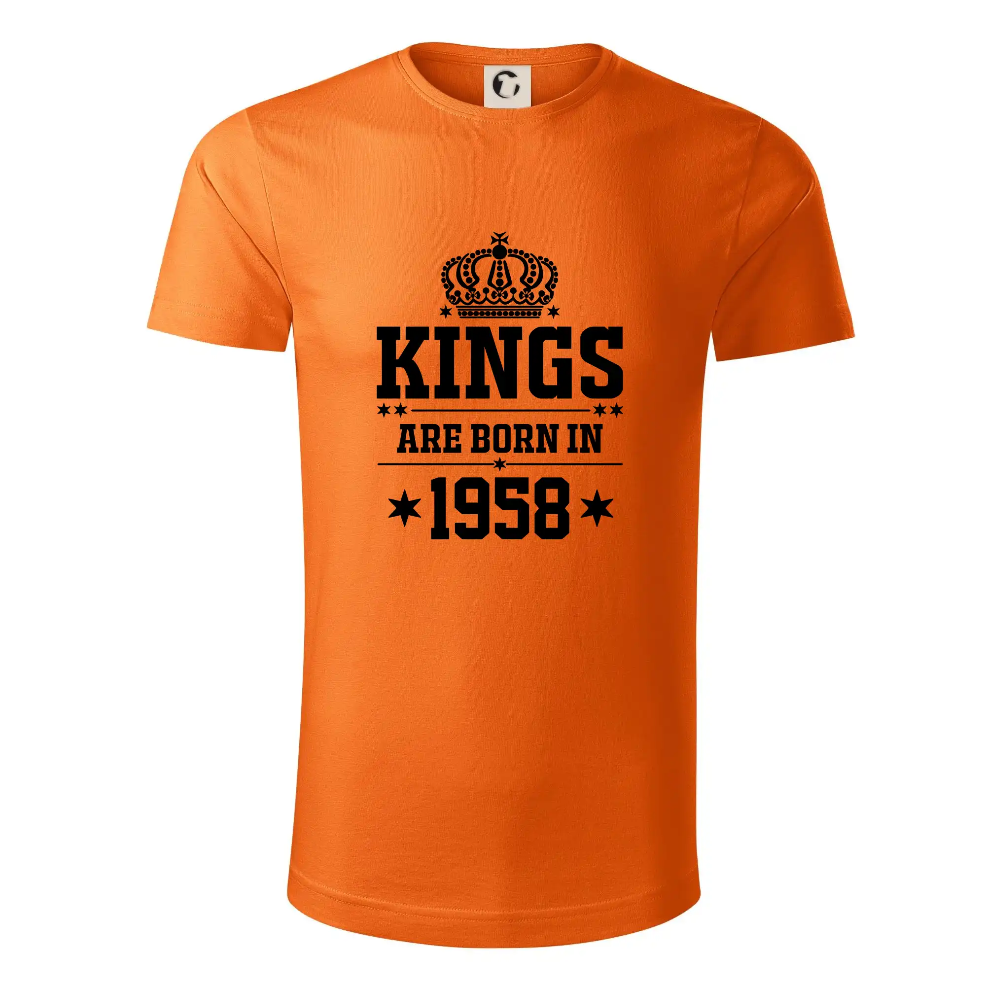 Trička s ročníkom 1958 - Kings are born in 1958 - Tričko z organickej bavlny