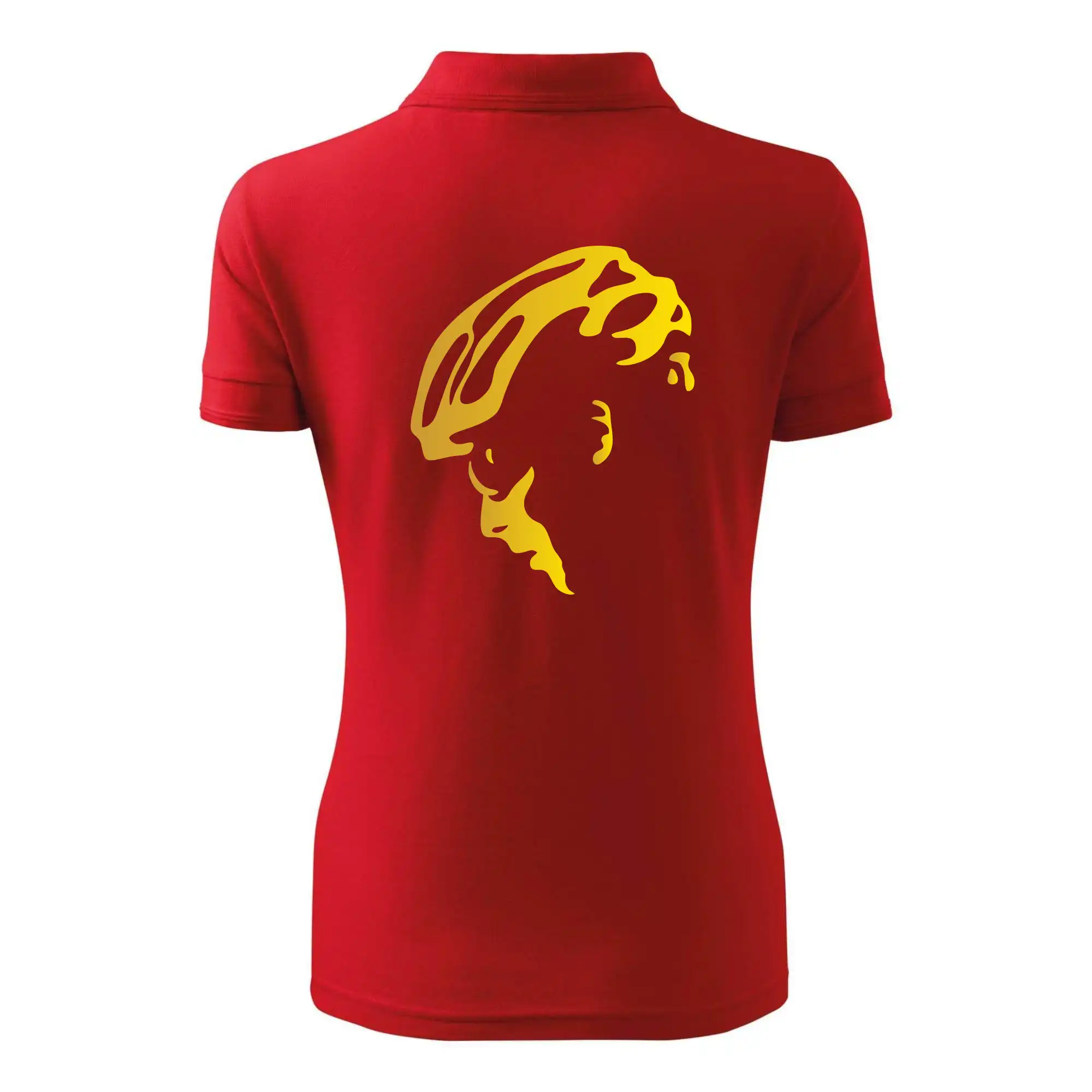 Hlava cyklista zlatá