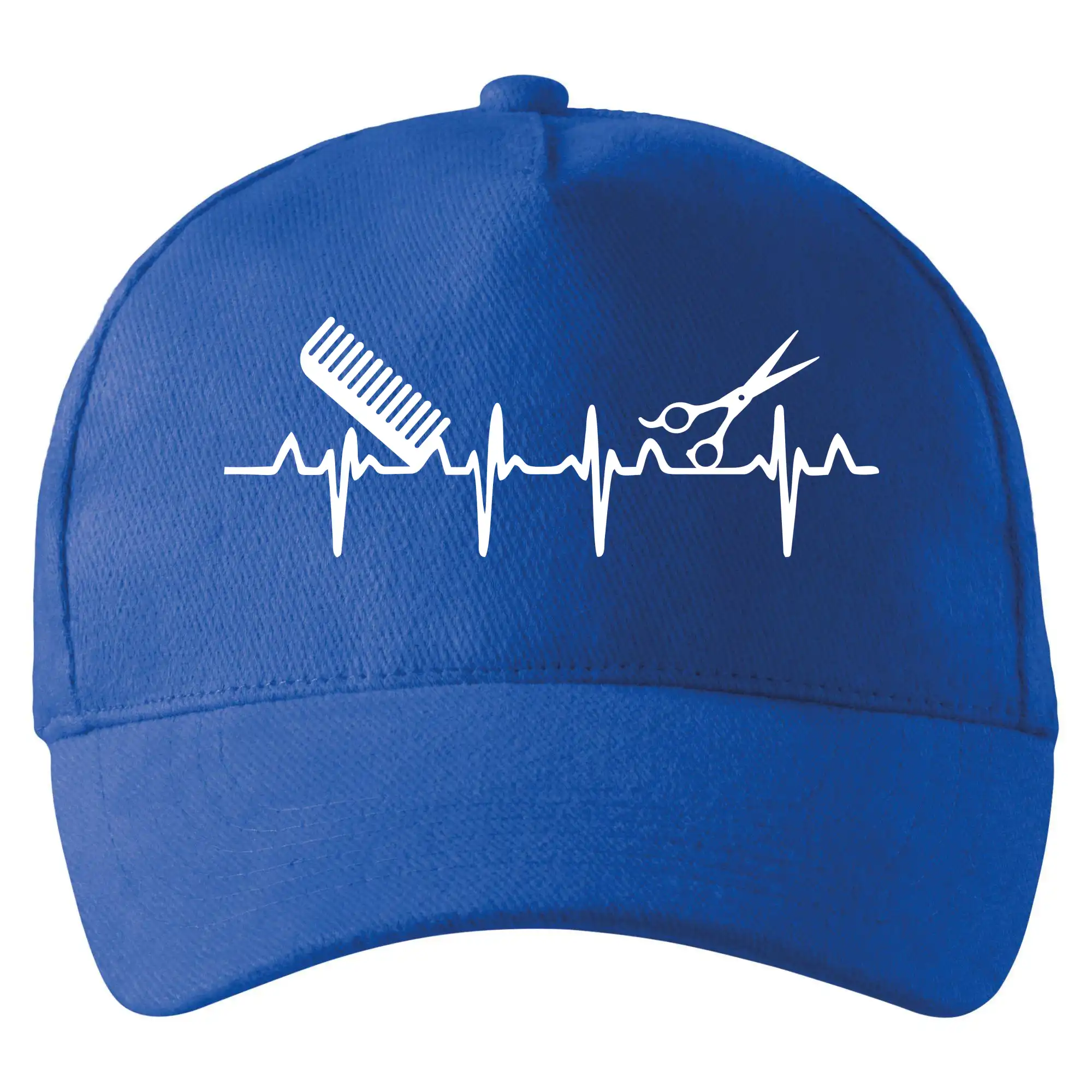 Vtipné tričká do práce - EKG kaderníctvo - Šiltovka so zahnutým šiltom a mosaznou sponou