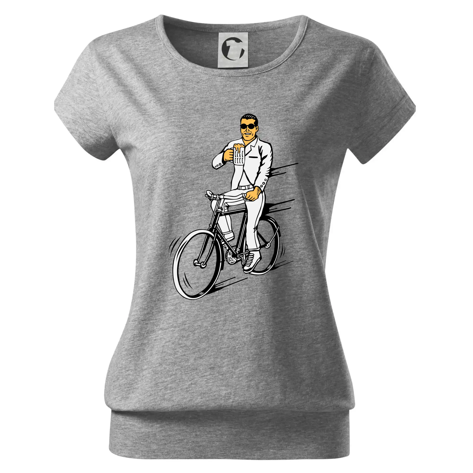 Gentleman na kole s pivem