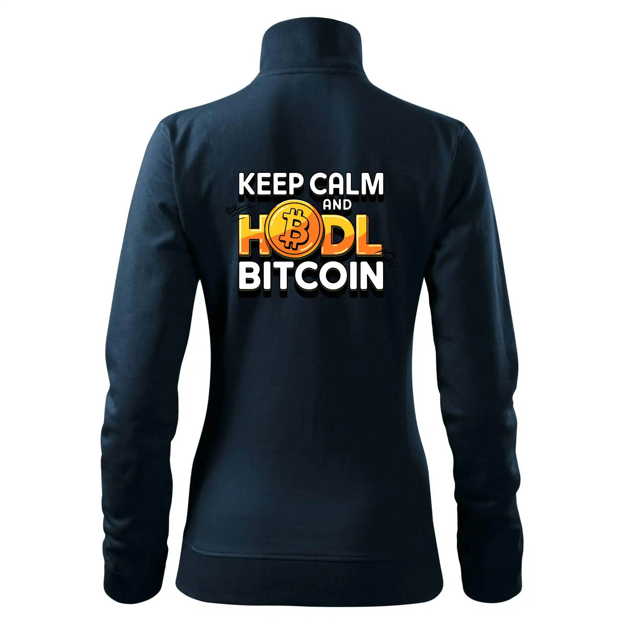 3D nápis Keep Calm and HODL Bitcoin